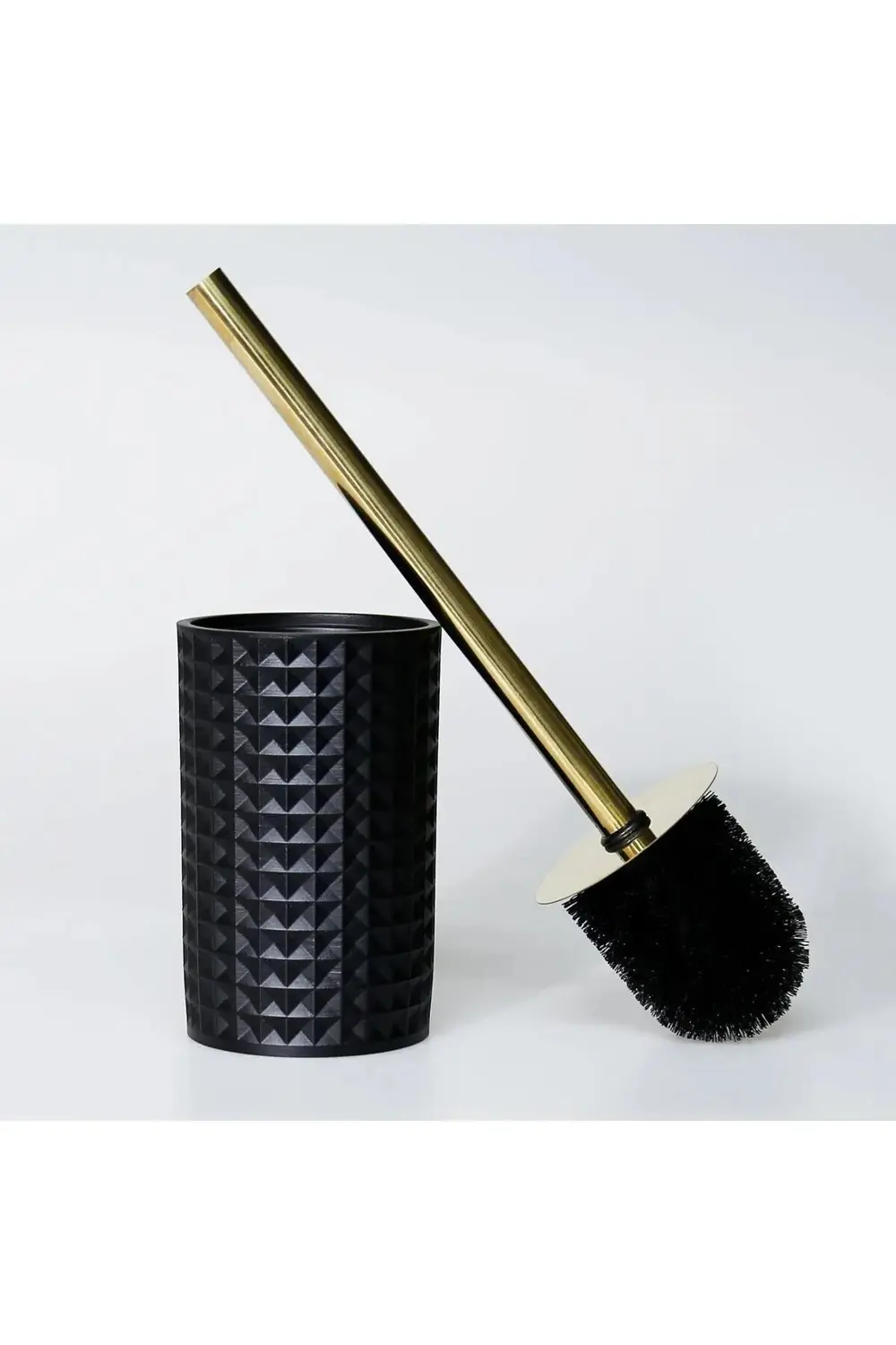 By Selim Neptune Siyah 5 Parça Polyester Banyo Seti