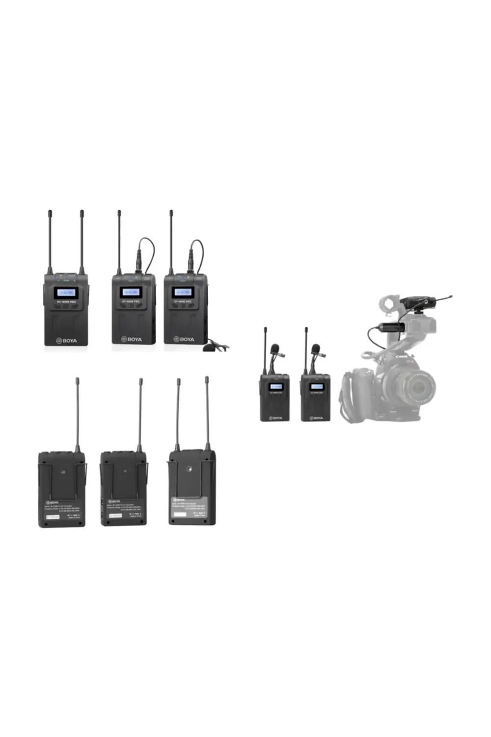 By-wm8 Kablosuz Iki Kişilik Yaka Mikrofonu