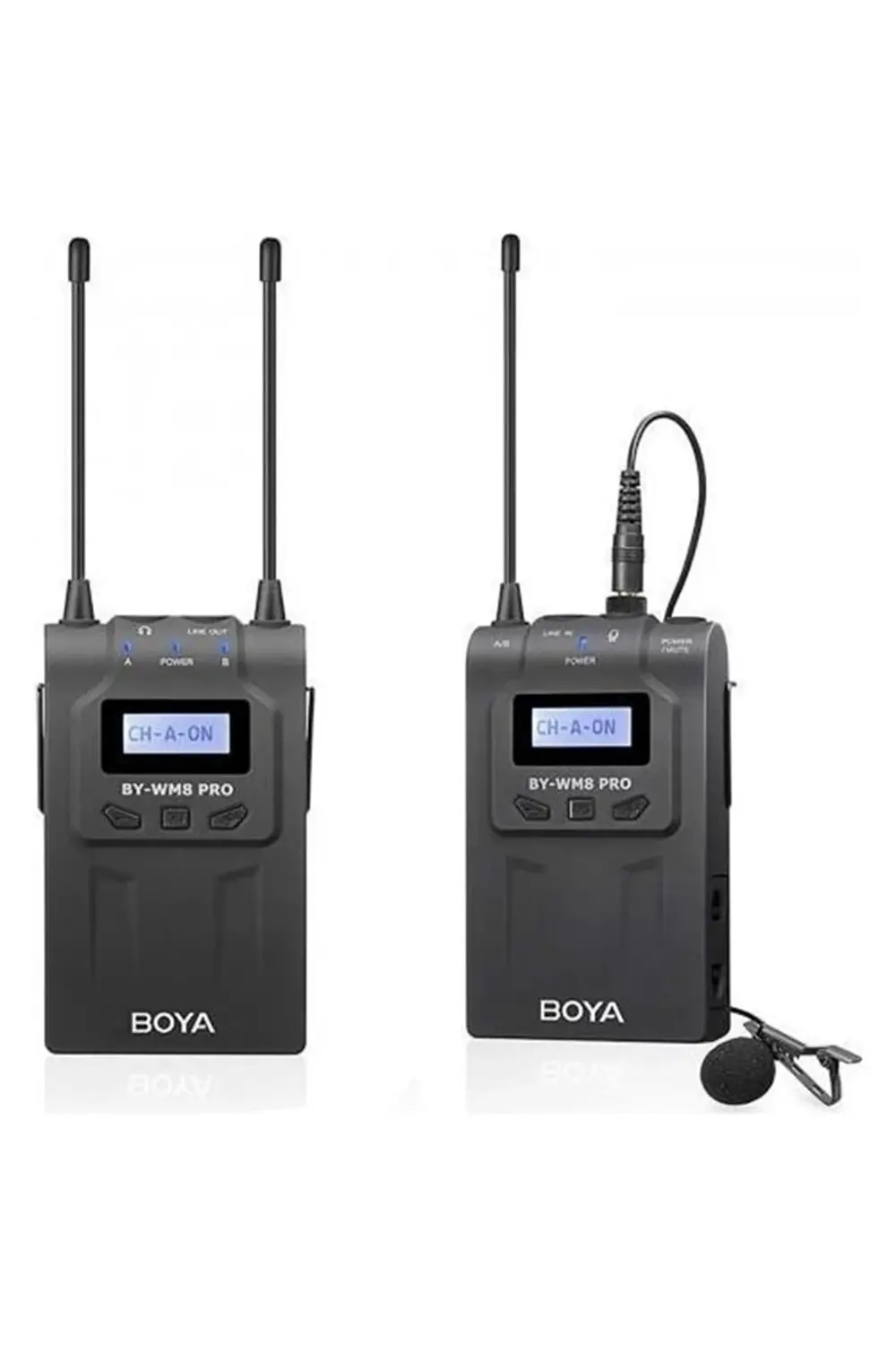 By-wm8 Pro Kit-1 Dslr Fotoğraf Makinesi Uyumlu Kablosuz Yaka Mikr