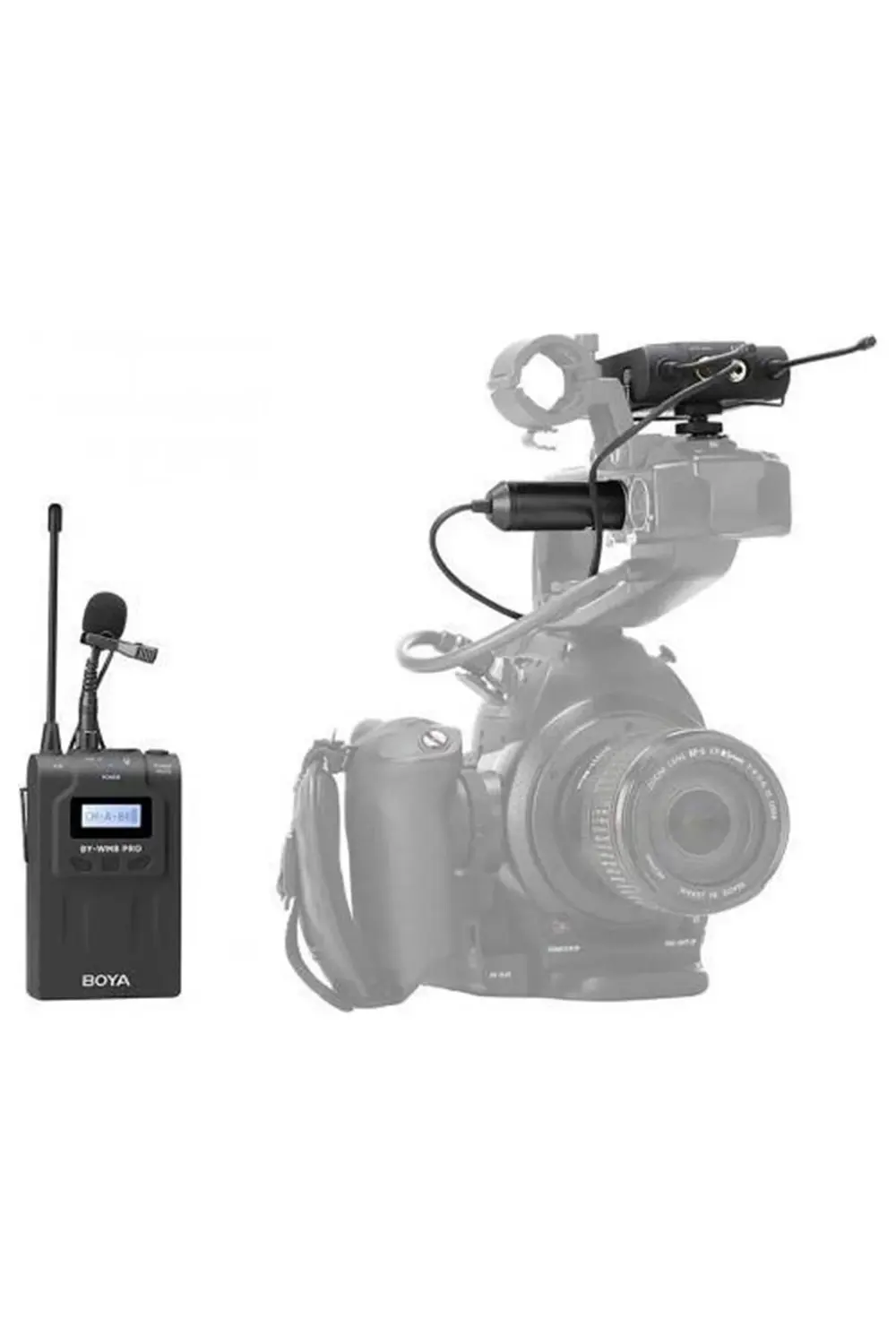 By-wm8 Pro Kit-1 Dslr Fotoğraf Makinesi Uyumlu Kablosuz Yaka Mikr