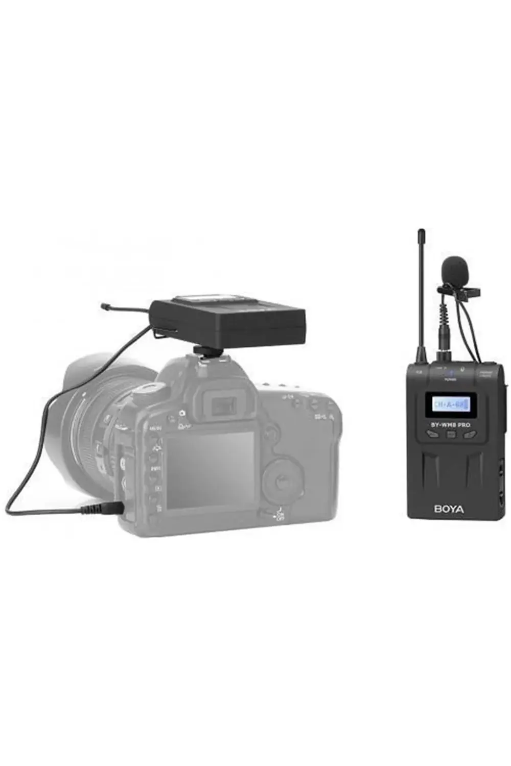 By-wm8 Pro Kit-1 Dslr Fotoğraf Makinesi Uyumlu Kablosuz Yaka Mikr
