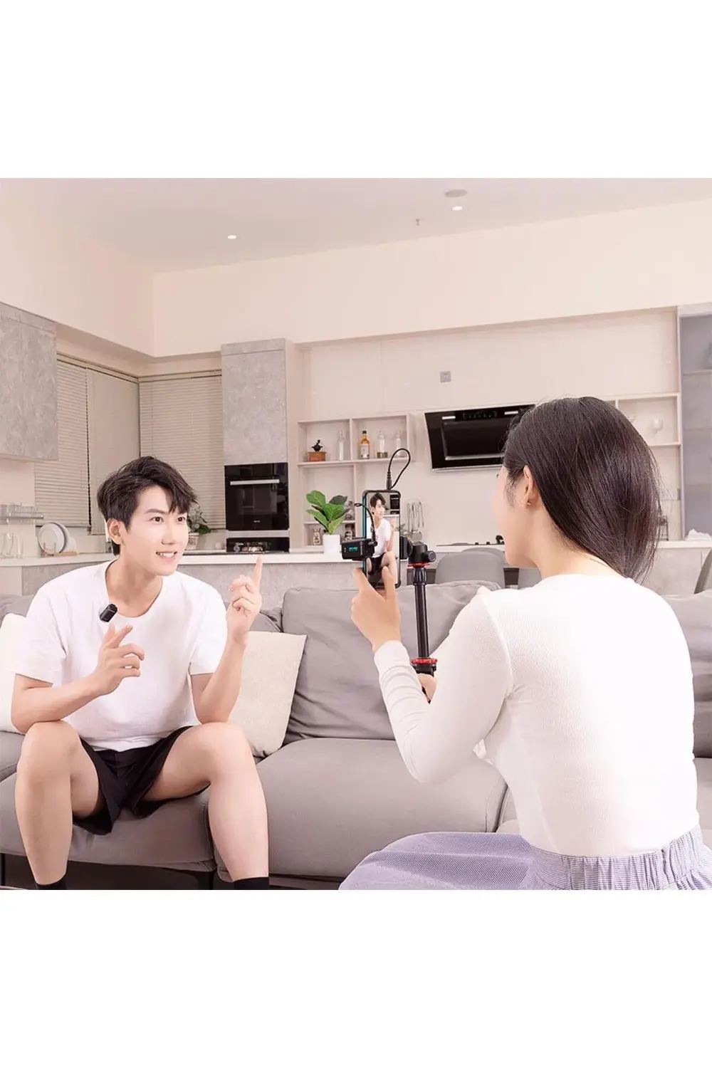 BY-XM6-S1 Mini Kablosuz Yaka Mikrofonu