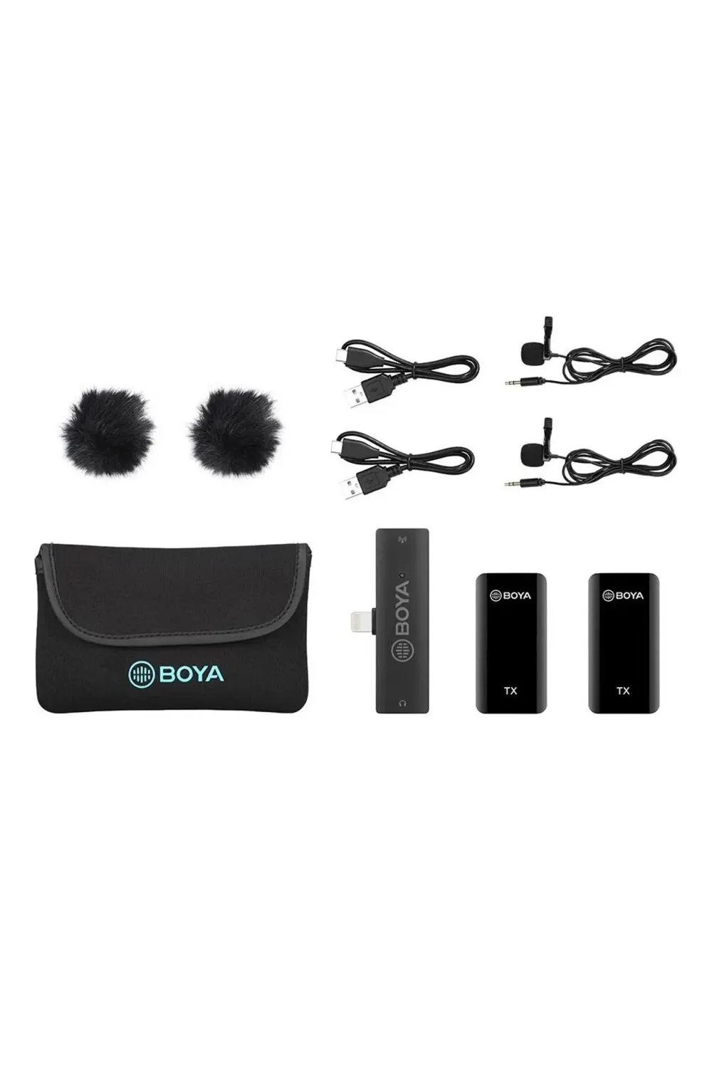 BY-XM6 S4 İkili Kablosuz Yaka Mikrofonu - Lightning