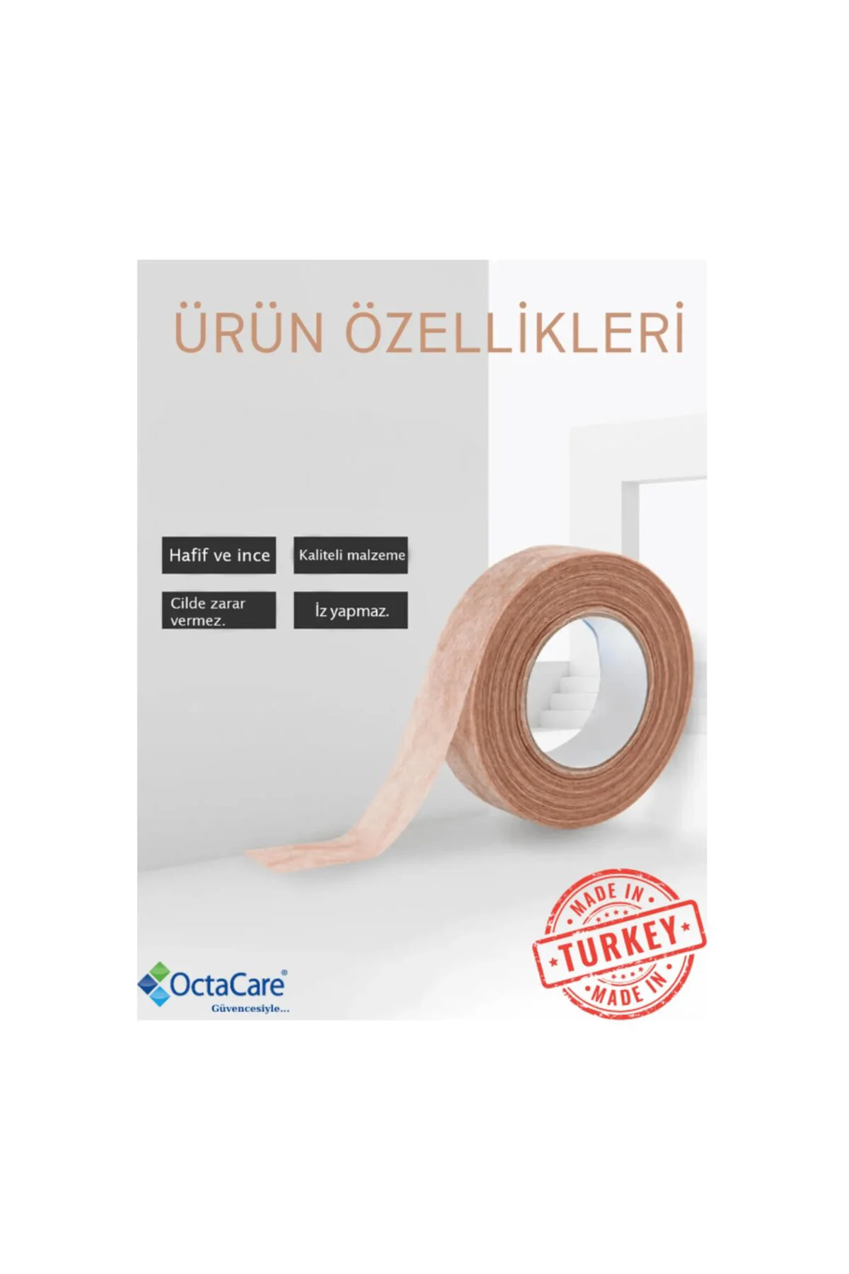 BYBARS Octacare Makyaj Bandı Burun Cilt Yanak Parmak Bant Kapatıcı Fondöten Eyeliner Makyaj Ürünleri