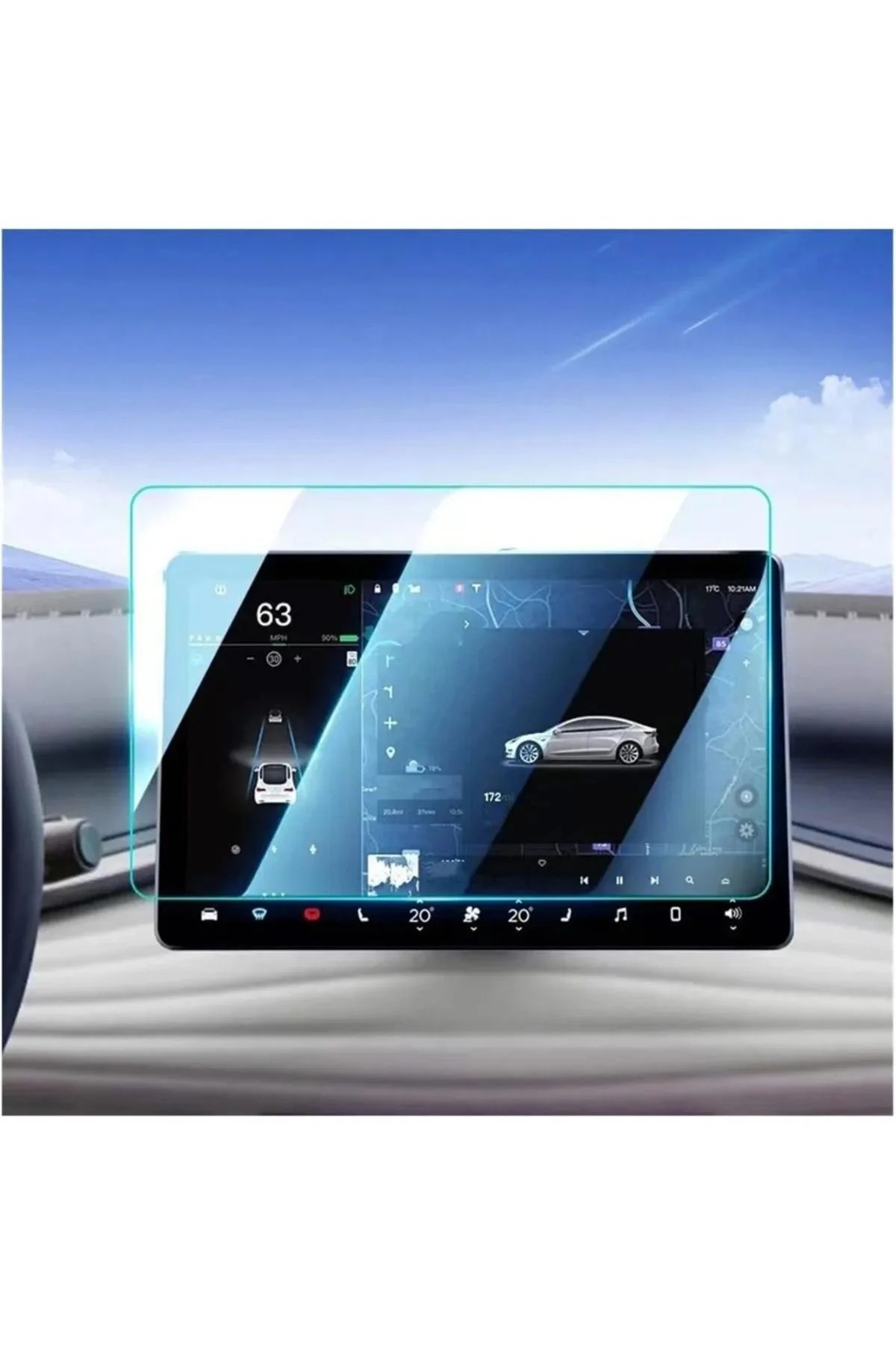 BYD Atto 3 Multimedya Navigasyon Ekranı 15.6 inç 9H Nano Ekran Ko