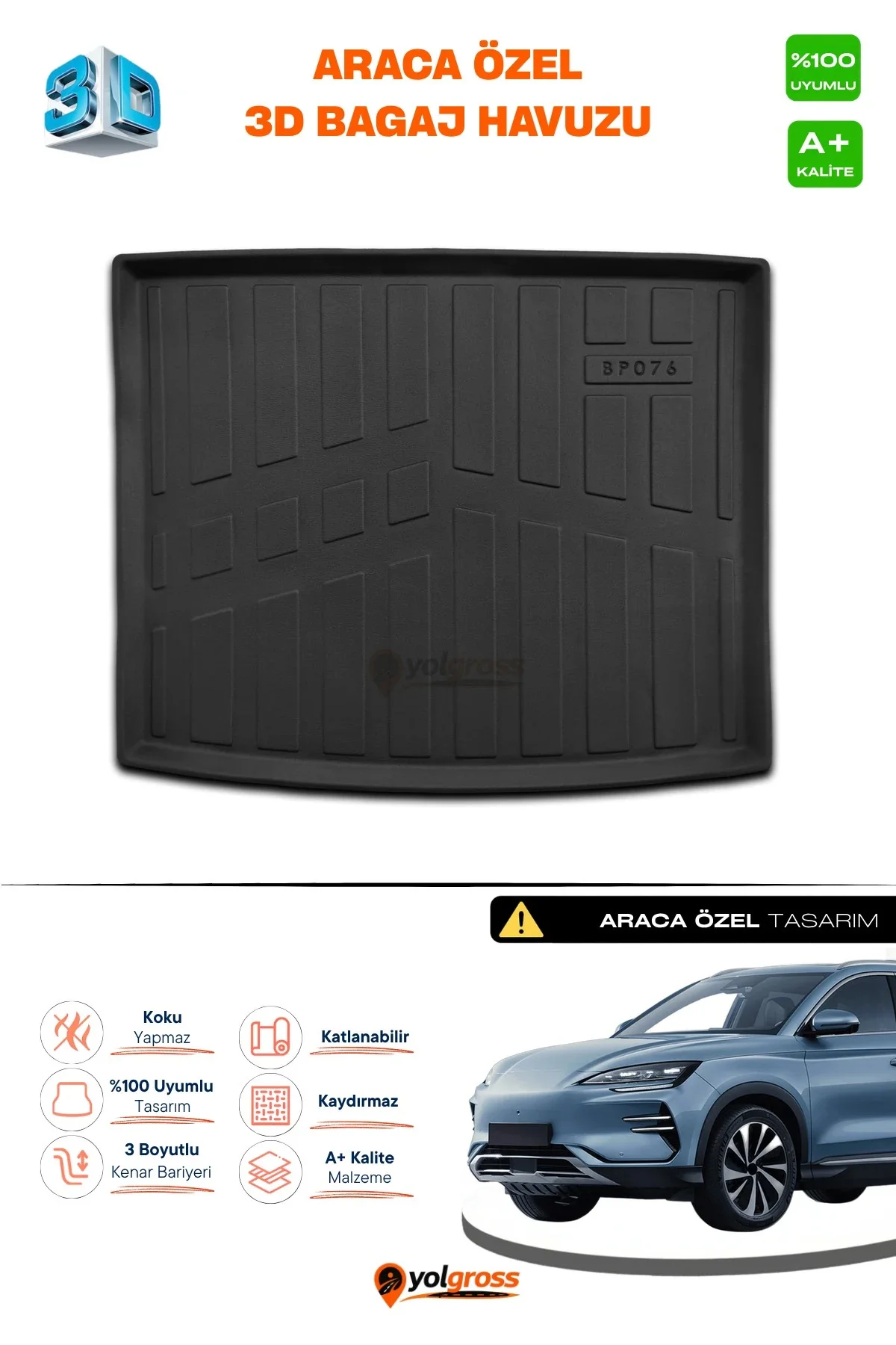 BYD Seal U 3D Pro Bagaj Havuzu Alt Bagaj 2024 Üzeri A+ Kalite BYD Seal U 3D Pro Bagaj Havuzu Alt Bagaj 2024 Üzeri A+ Kalite
