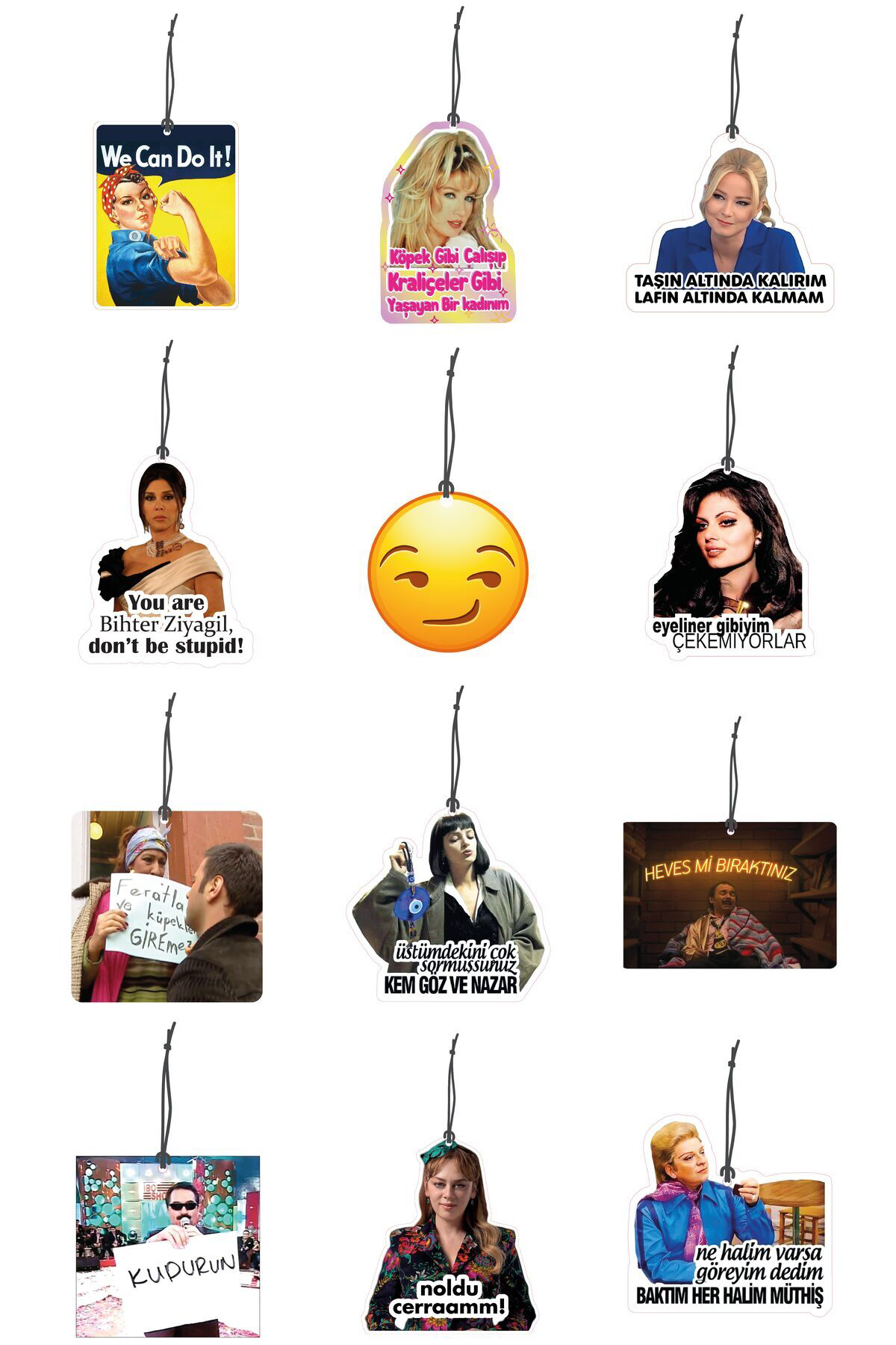 Bymeyla Güçlü Kadınlara Özel Tasarımlı Oto Kokusu Dikiz Ayna Süsü