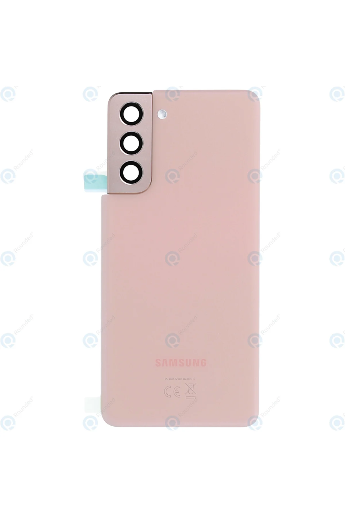 BYR Samsung Galaxy S21 Uyumlu Arka Pil Kapağı LENS HARİÇ SM-G991B Pembe