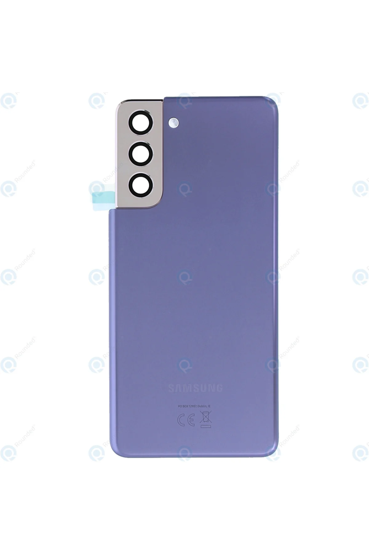 BYR Samsung Galaxy S21 Uyumlu Arka Pil Kapağı LENS HARİÇ SM-G991B Violet