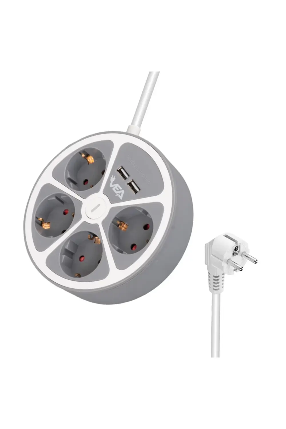 Byrkrg Vea Ve-G604Yu 4Lü 2 Usbli Anahtarlı 1.5 Metre Grup Priz By