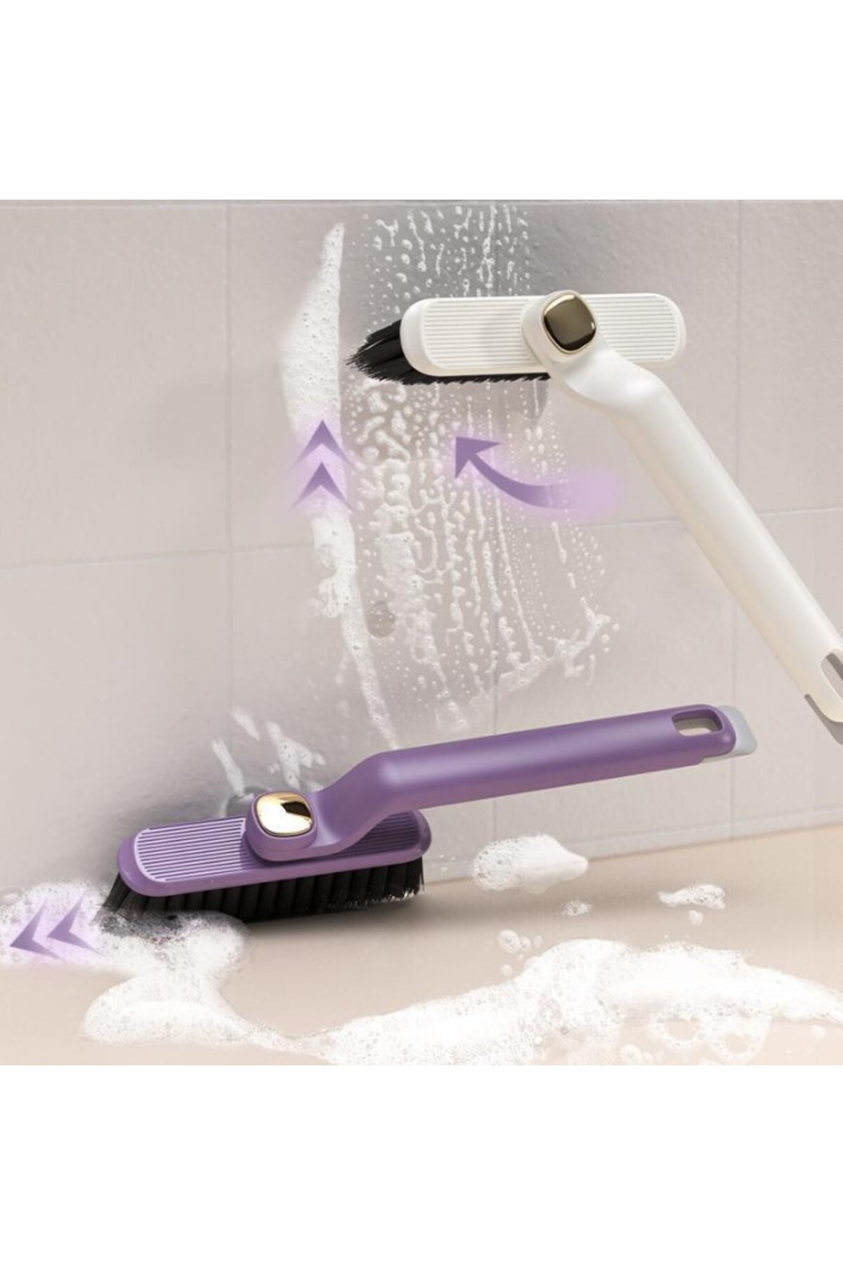 Byrxdn Döner Başlıklı Temizlik Fırçası Cımbızlı Byrnew