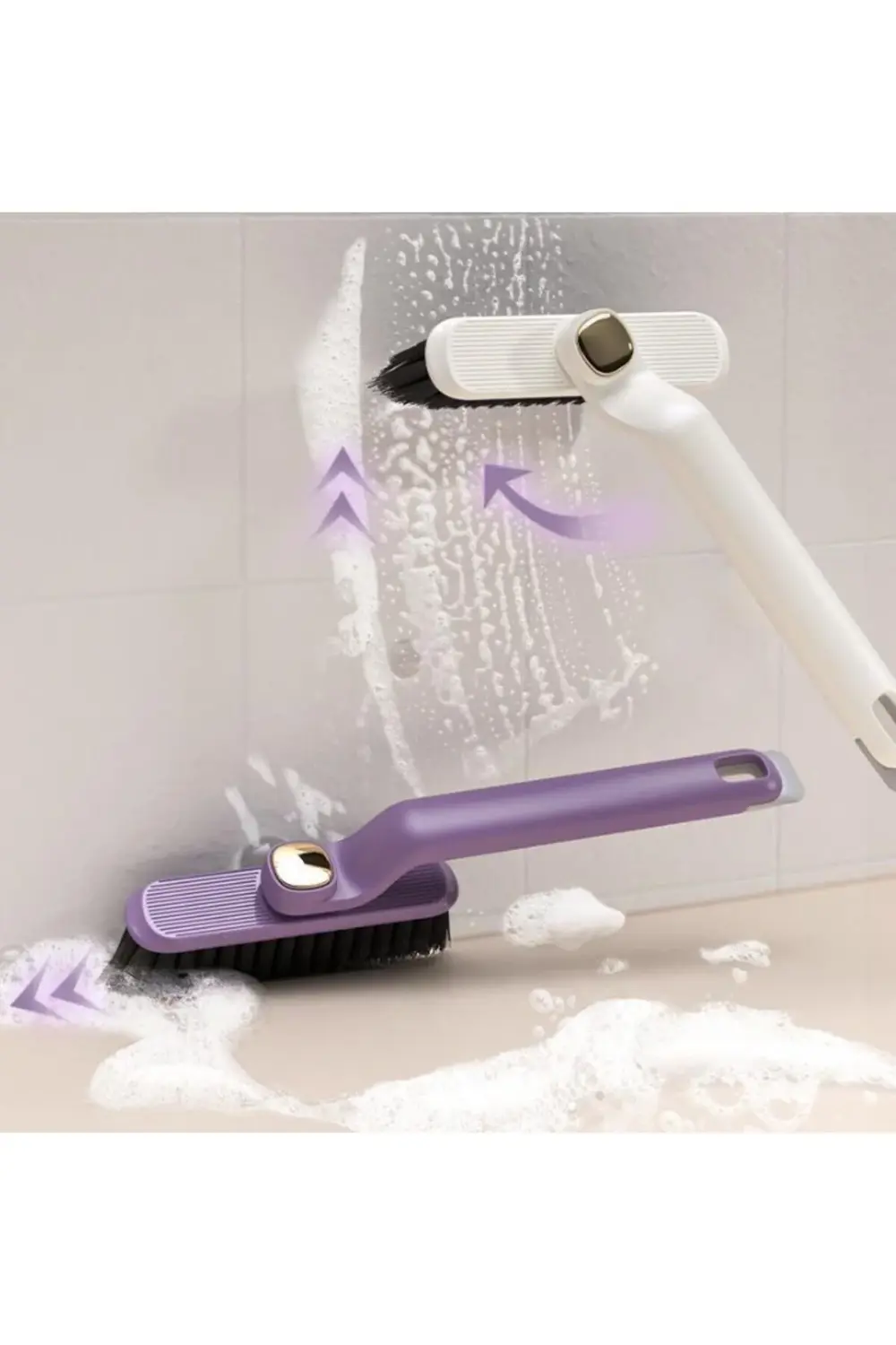 Byrxdn Döner Başlıklı Temizlik Fırçası Cımbızlı Byrnew