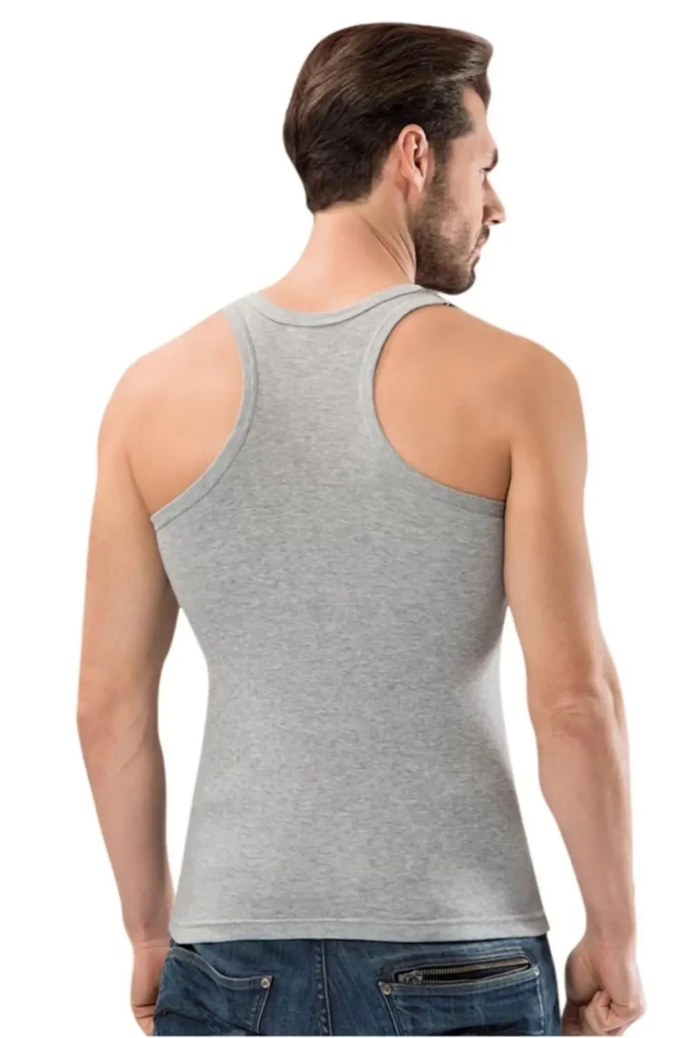 Byryeni Kalın Askılı Sporcu Kesim Ribana Erkek Atlet 1106 Yenisez