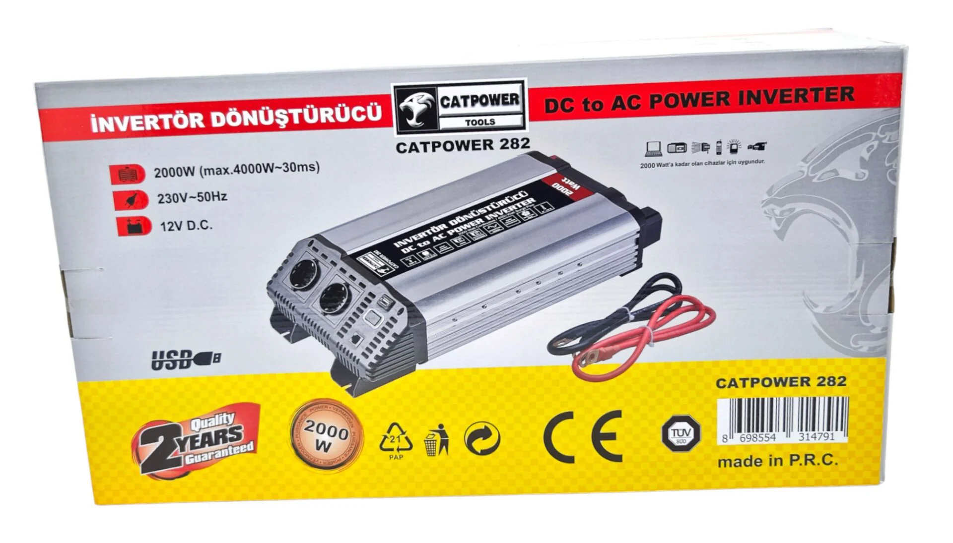 C-282   Catpower İnverter/İnvertör Dönüştürücü 2000W