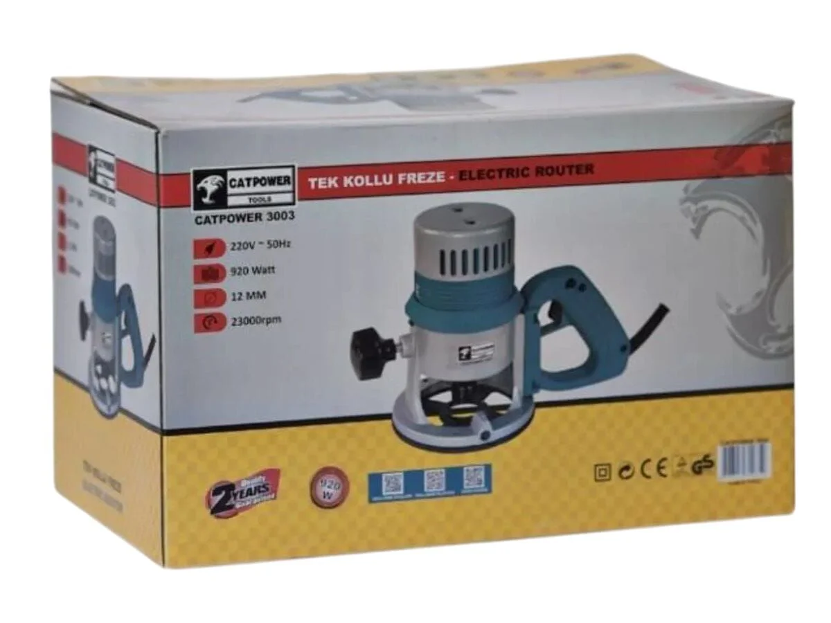 C-3003   Catpower Tek Kollu Freze 920W 12mm