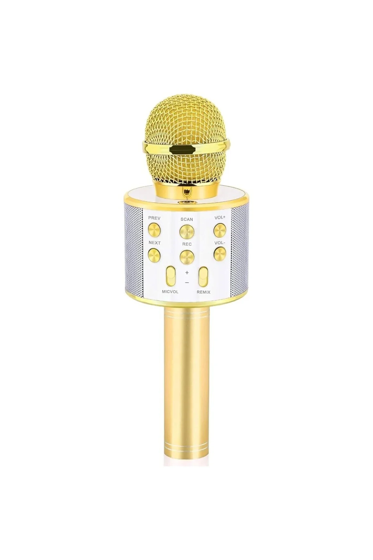 C-8501 Karaoke Mikrofon Bluetooth USB & TF & Aux (Gold)