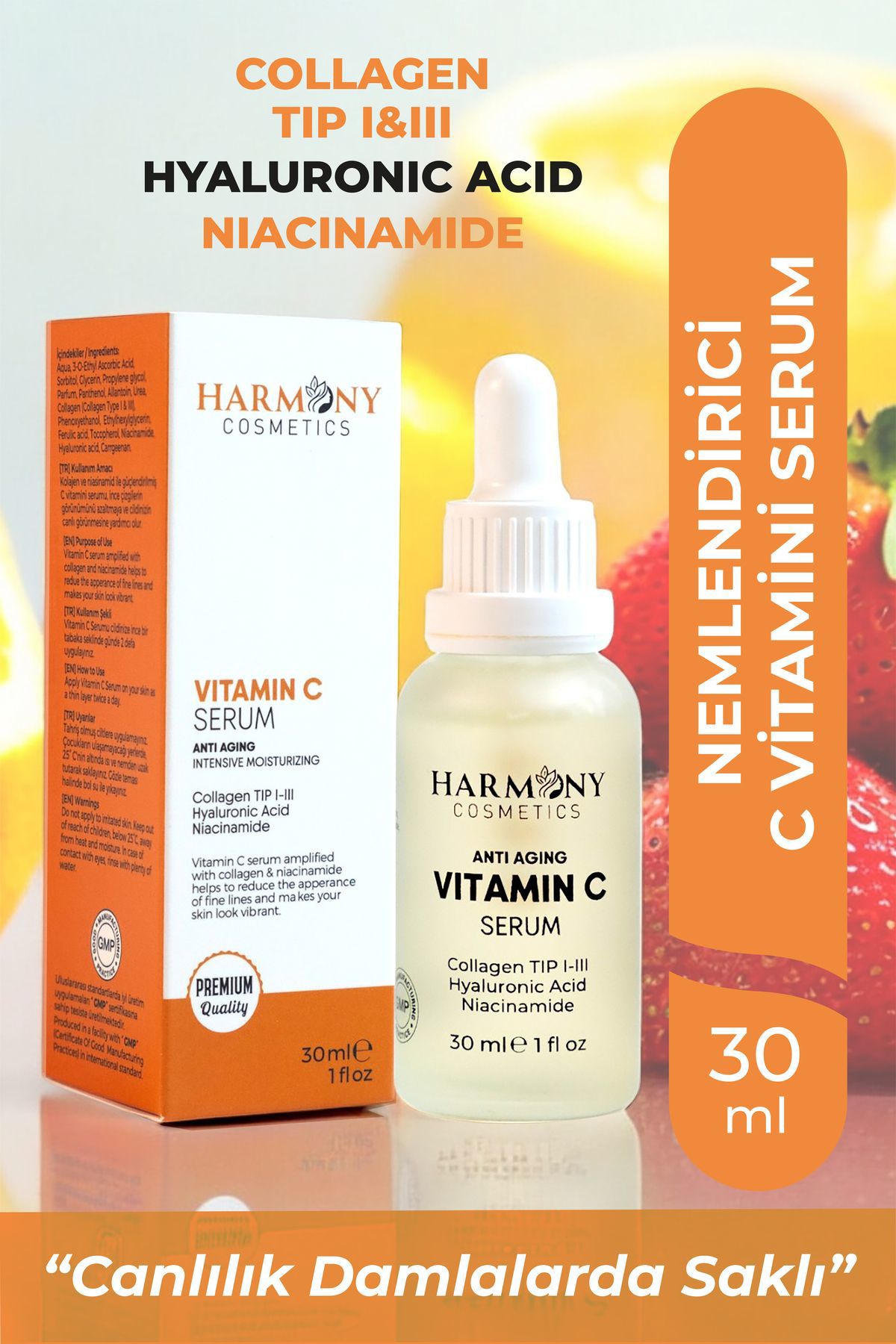 Harmony Cosmetics Türkiye C Vitamin Serum Termal Yüz Yikama Jeli 2'Li Set