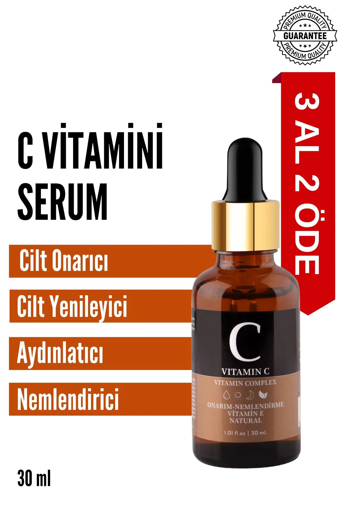 C Vitamini Cilt Bakım Serumu Aydınlatıcı Ve Ton Eşitleyici Hyalur