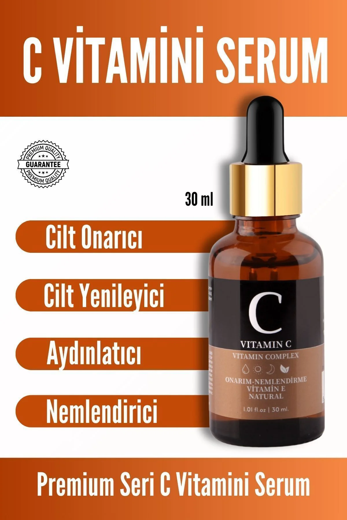 C Vitamini Cilt Bakım Serumu Aydınlatıcı Ve Ton Eşitleyici Hyalur