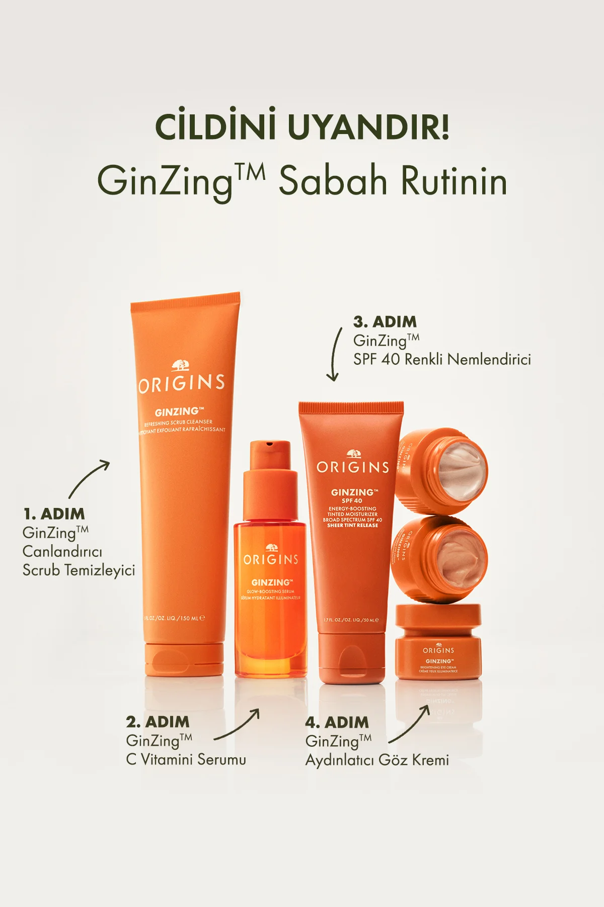 C Vitamini & Niasinamid Içeren Ginzing™ Canlandırıcı Göz Kremi 15