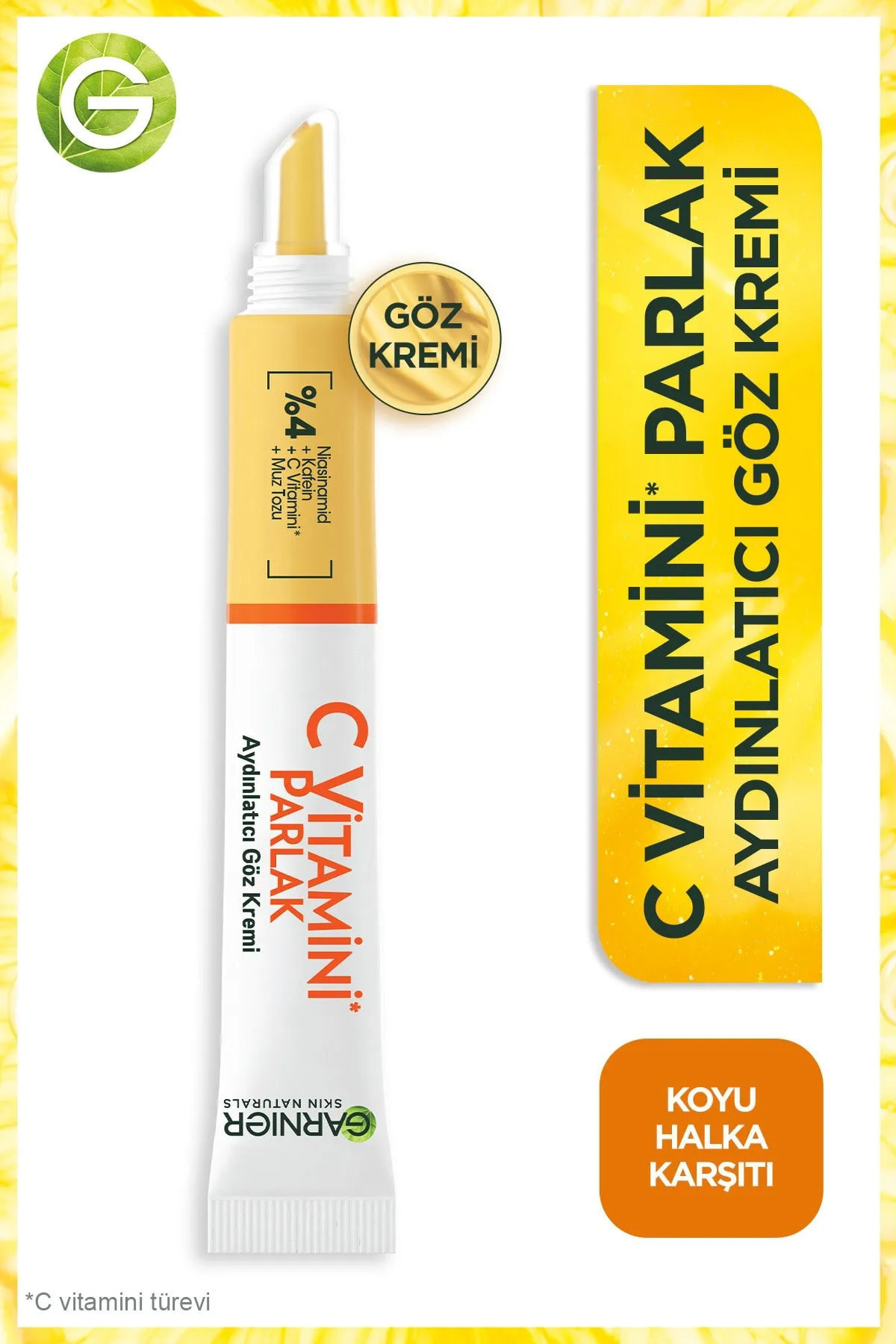 C Vitamini Parlak Aydınlatıcı Göz Kremi - Görsel 6