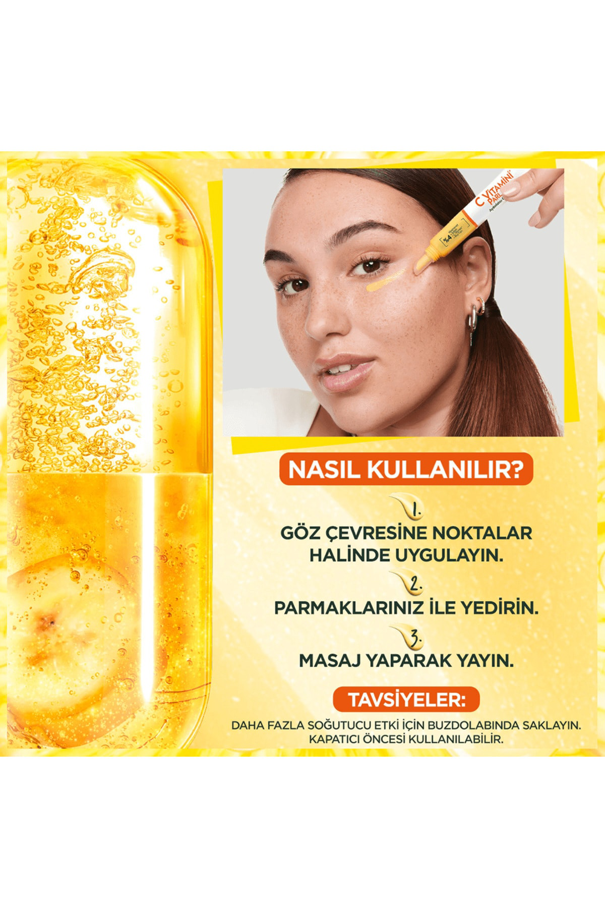 C Vitamini Parlak Aydınlatıcı Göz Kremi - Görsel 8