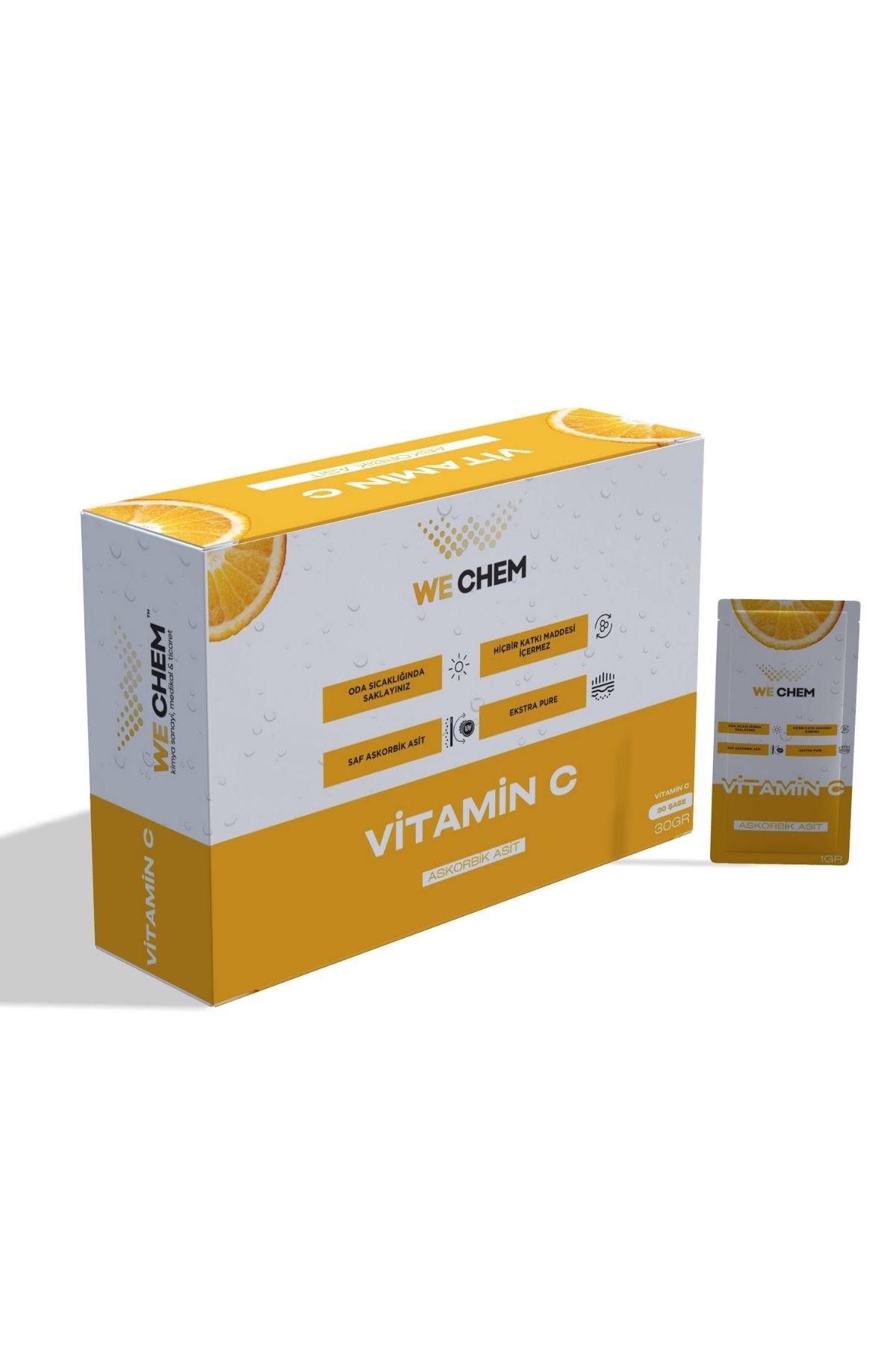 C Vitamini Şase Tek Kullanımlık C Vitamin 30 Adet