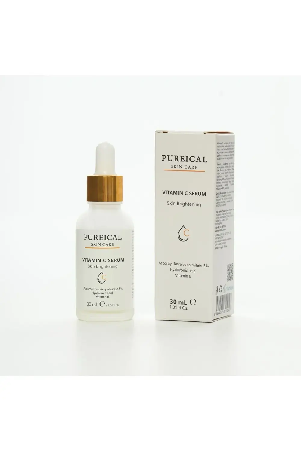 C vitamini Serumu, %5 Ascorbyl Tetraisopalmitate, aydınlatıcı, ton eşitleyici serum 30 mL