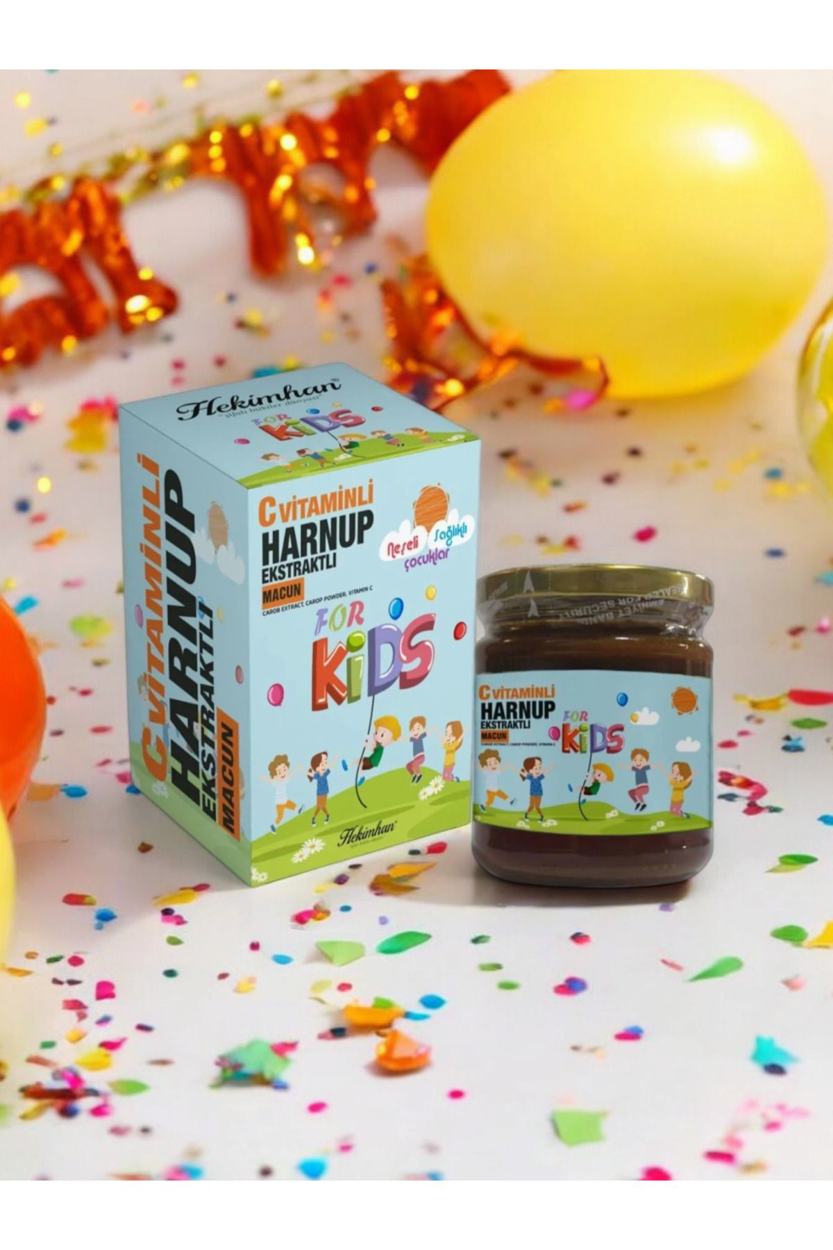 Hekimhan C Vitaminli Harnuplu Keçiboynuzu Macunu (For Kids) 240 Gr