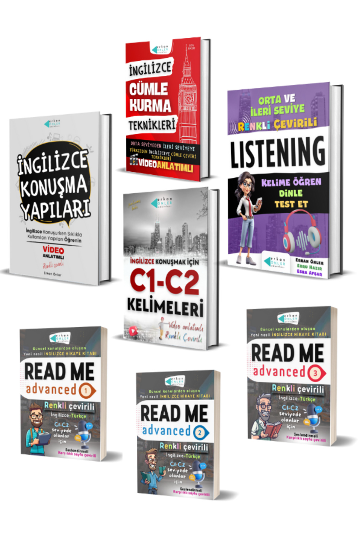 C1-C2 İNGİLİZCE EĞİTİM SETİ (VİDEO KONU ANLATIMLI