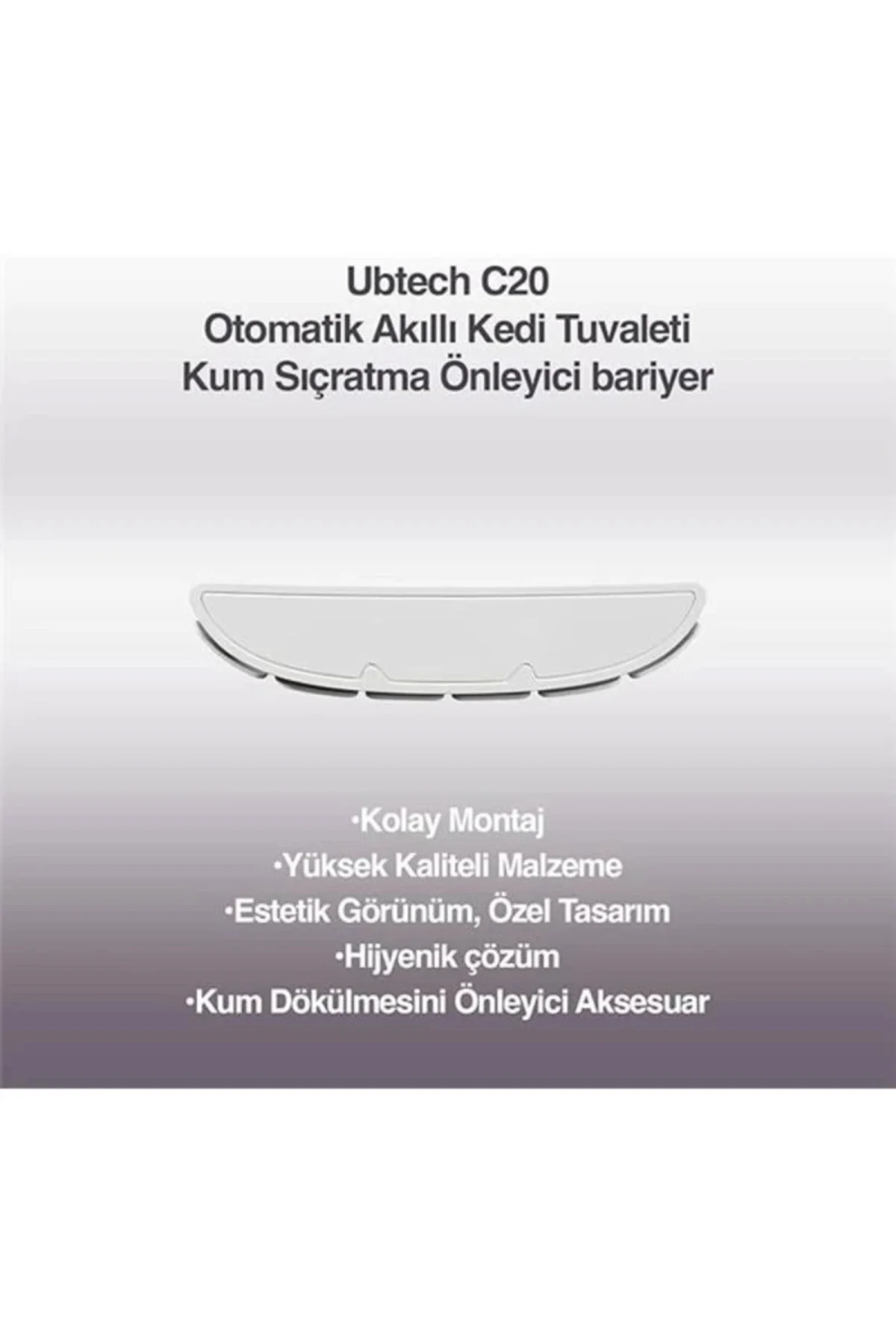 C20 Otomatik Akıllı Kedi Tuvaleti için Aparat/Buffle, Kum Sıçratm