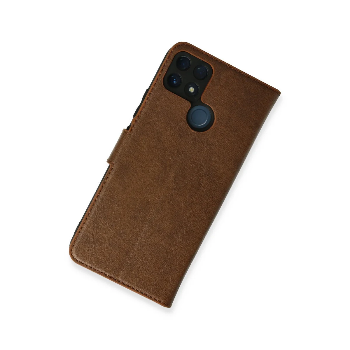 C25 Kılıf Trend S Plus Kapaklı Kılıf - Taba, Korumalı ve Standlı Telefon Kılıfı