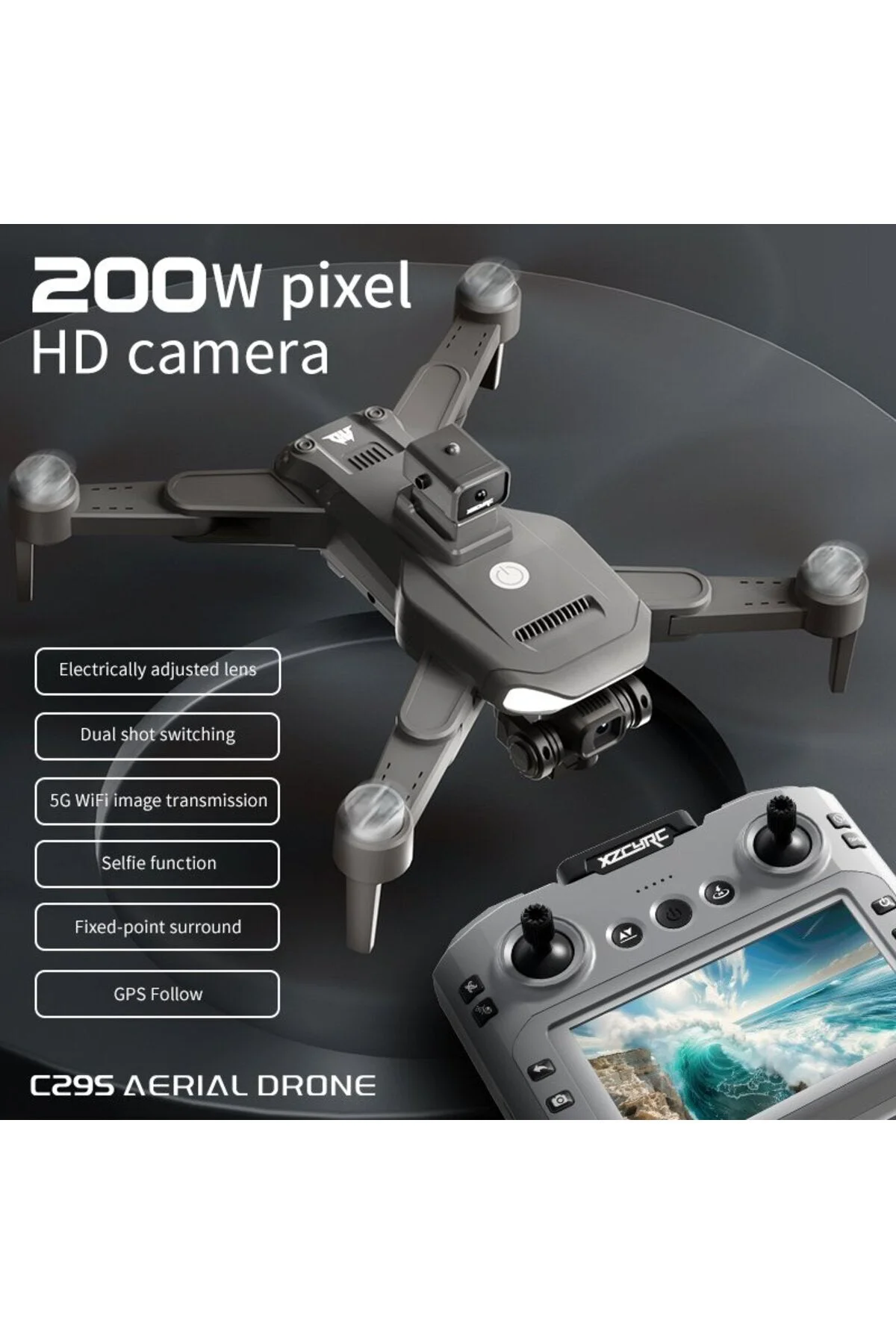 C29S GPS Drone – Katlanabilir HD Kamerali Profesyonel Drone