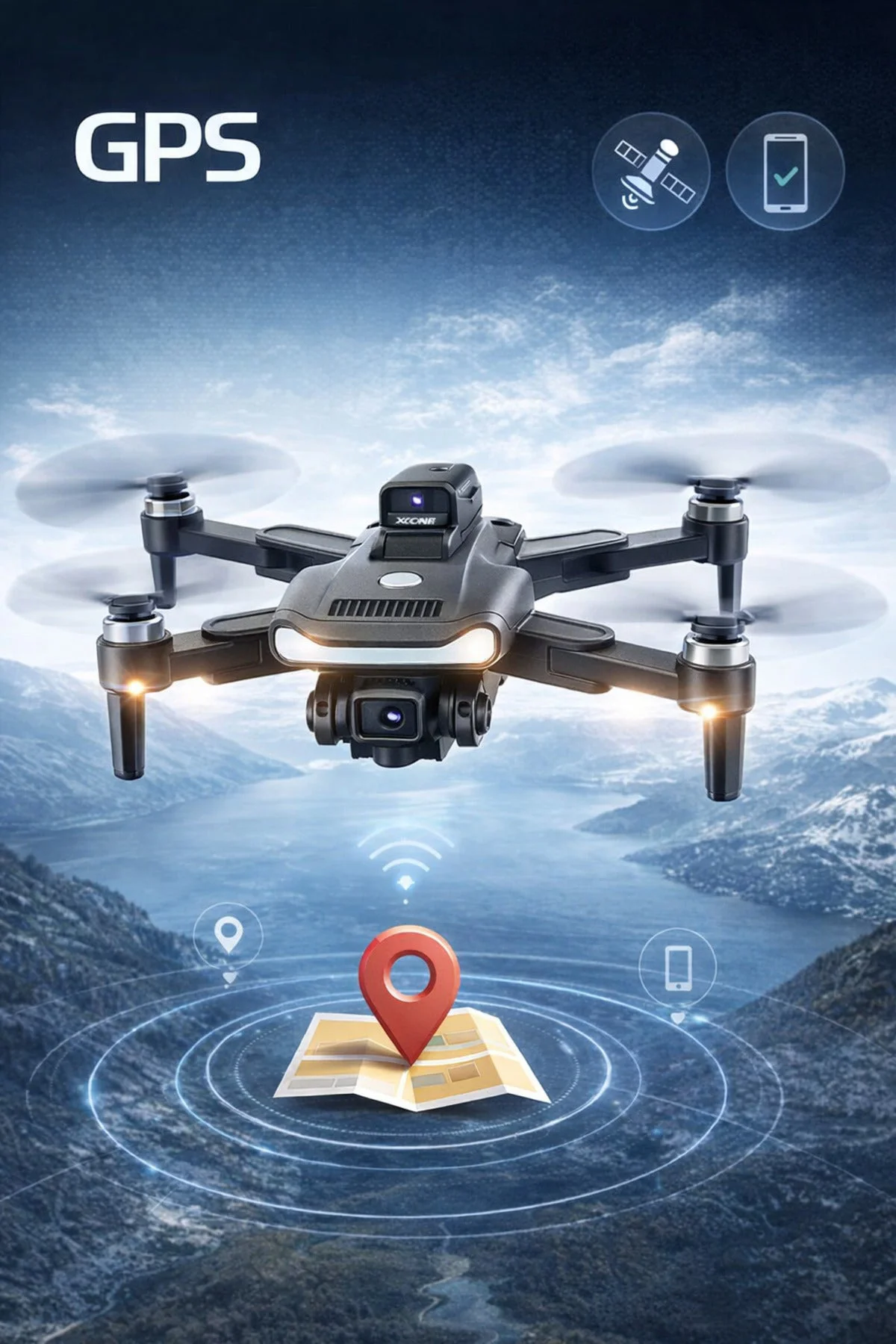 C29S GPS Drone – Katlanabilir HD Kamerali Profesyonel Drone