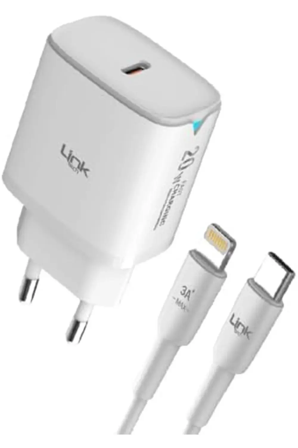 C308 20W PD Type-C to Lightning Kablolu Şarj Aleti Set 395519