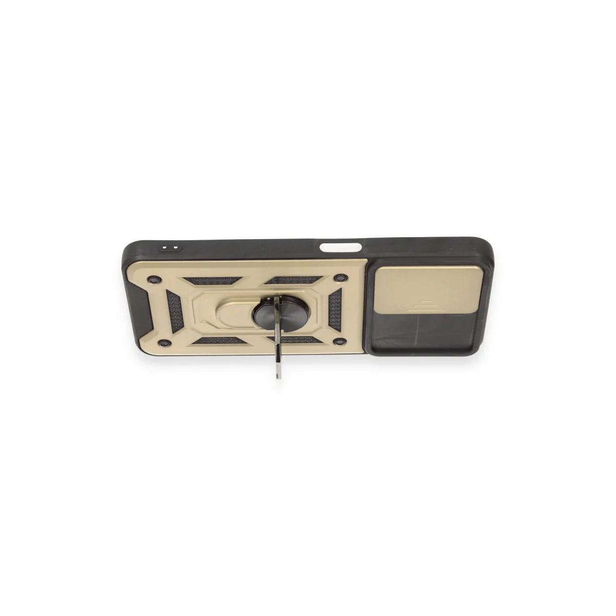 C35 Kılıf Silikon Gold - Lens Korumalı Pars Serisi Kılıf