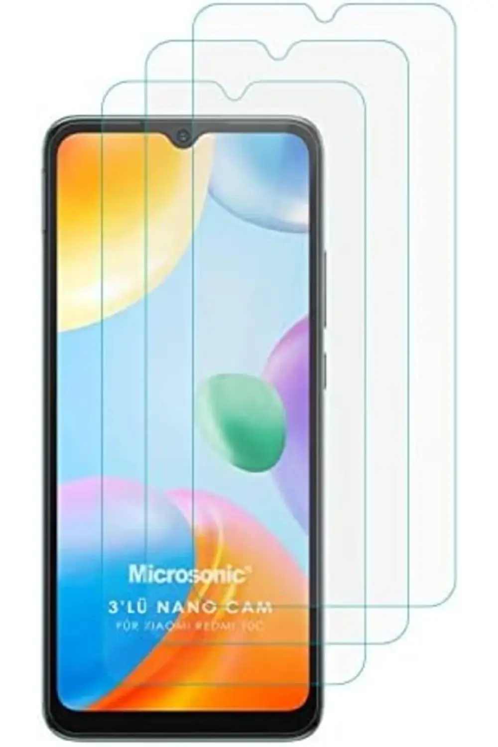 C40 Screen Protector Glass Cam Ekran Koruyucu (3`lü Paket) 395519