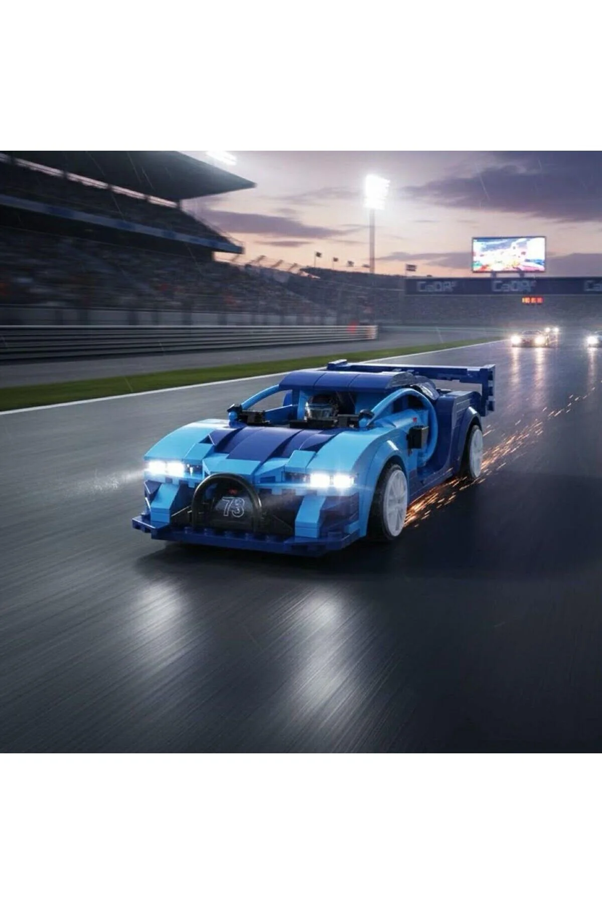 C51073W CADA BLUE RACE CAR 325 PARÇA BLOCK OYUNCAK