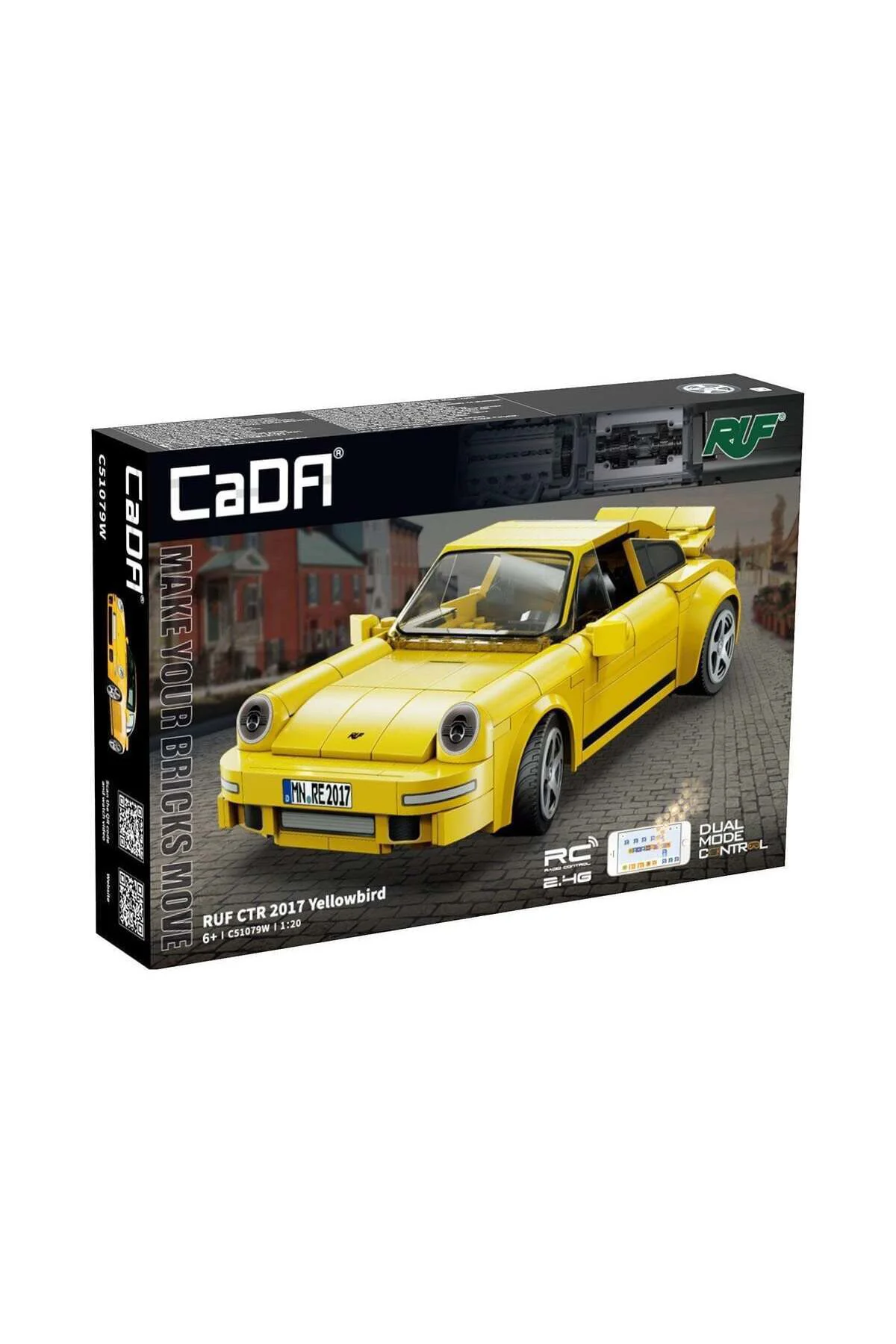 C51079W Cada Ruf Ctr 2017 Yellowbird Blok Seti 222 Parça-Vagon Li