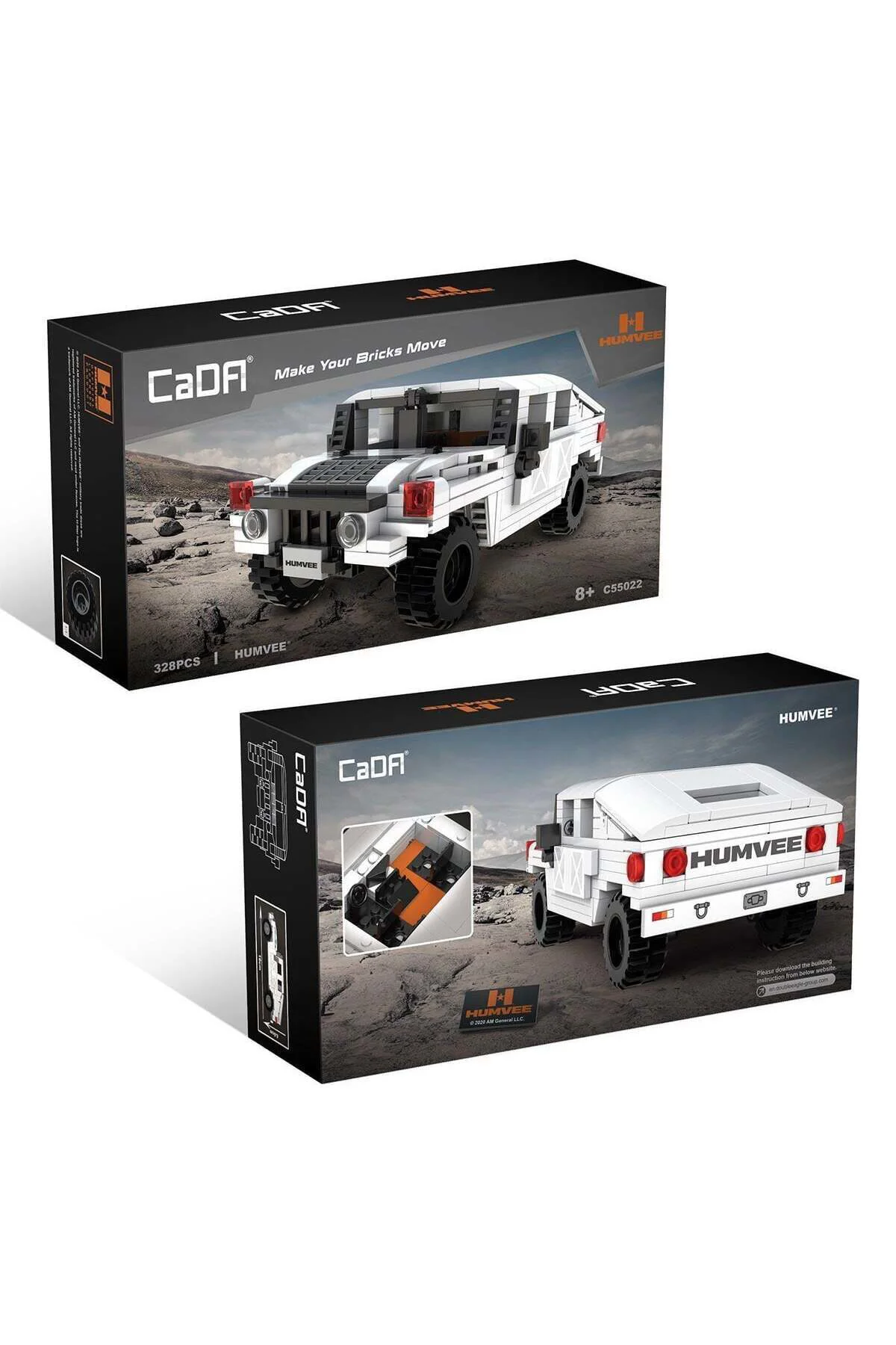 C55022W CADA Humvee Jeep Blok Seti 328 Parça-Vagon life