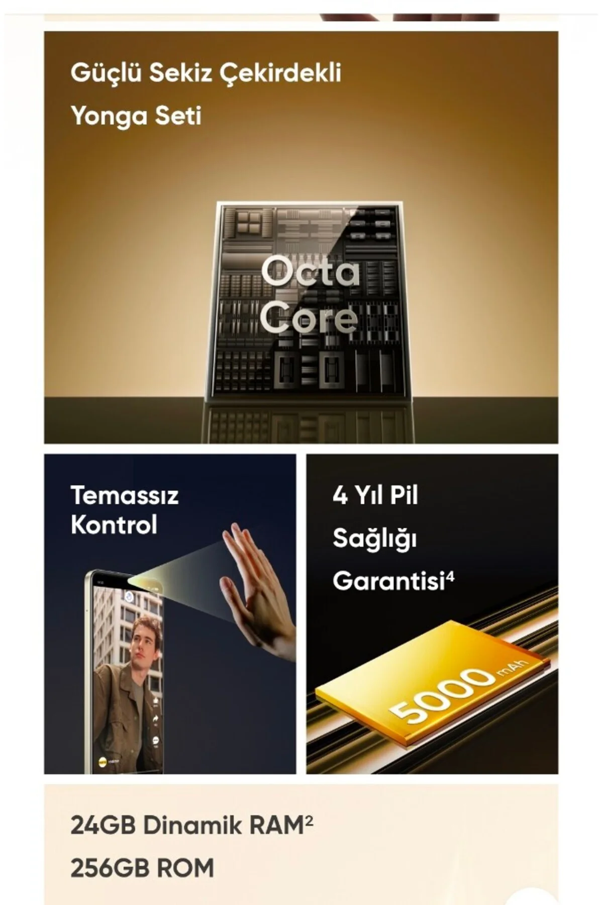 C61 8gb 256gb Yeşil Cep Telefonu ( Türkiye Garantili)