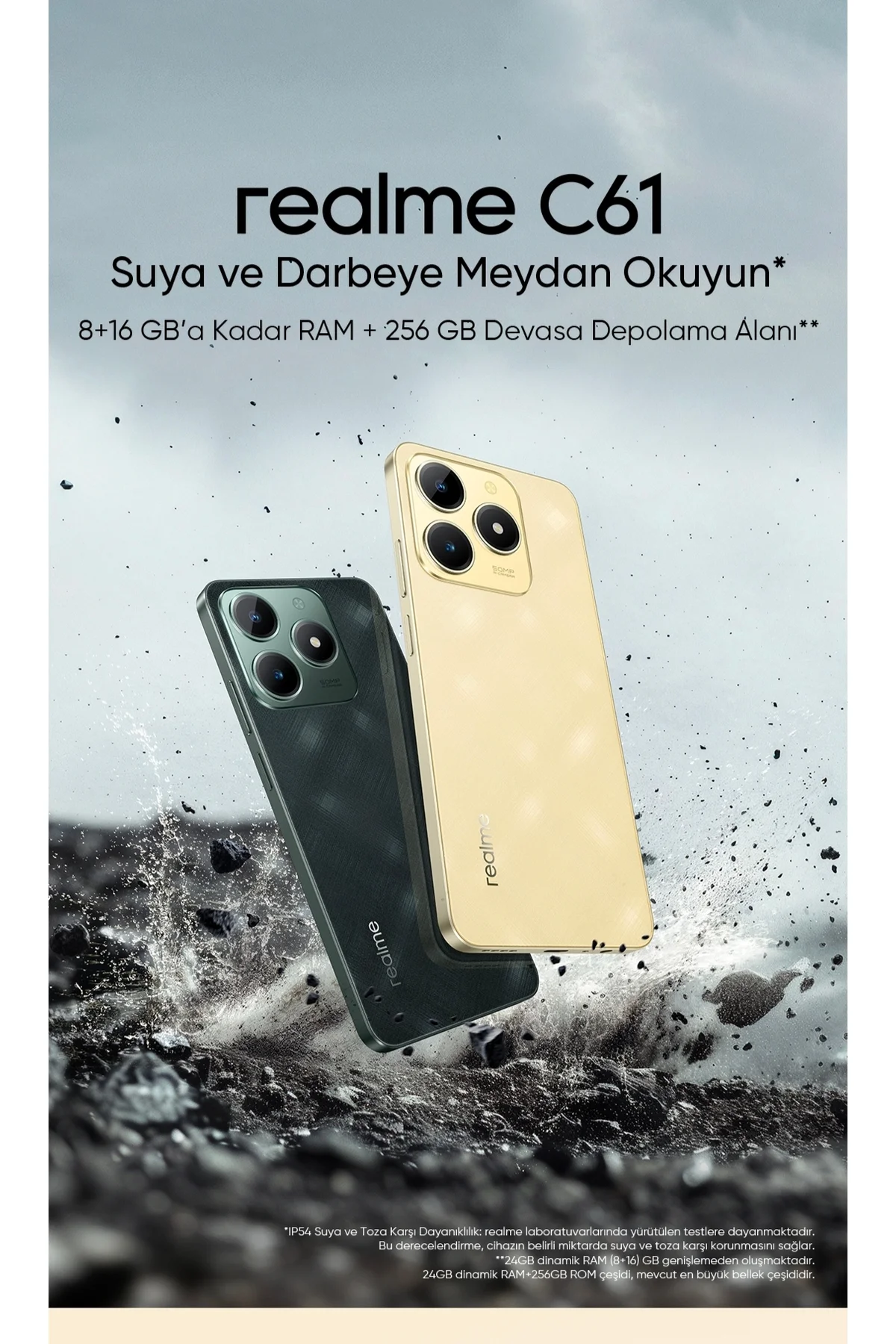 C61 8gb 256gb Yeşil Cep Telefonu ( Türkiye Garantili)