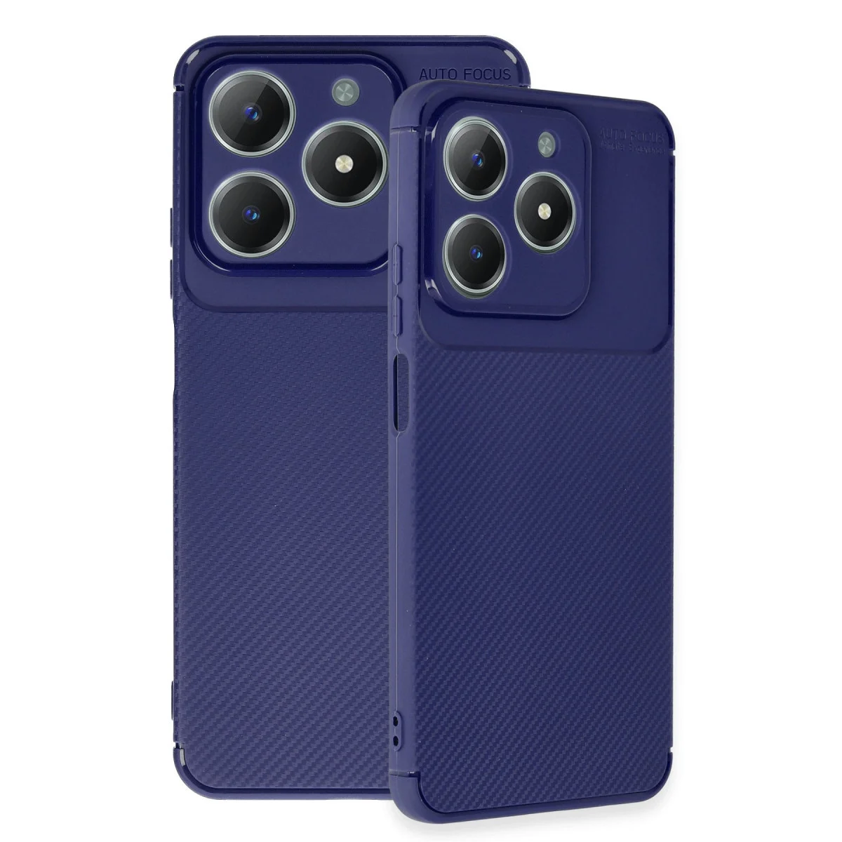 C61 Kılıf Auto Focus Karbon Kapak - Lacivert