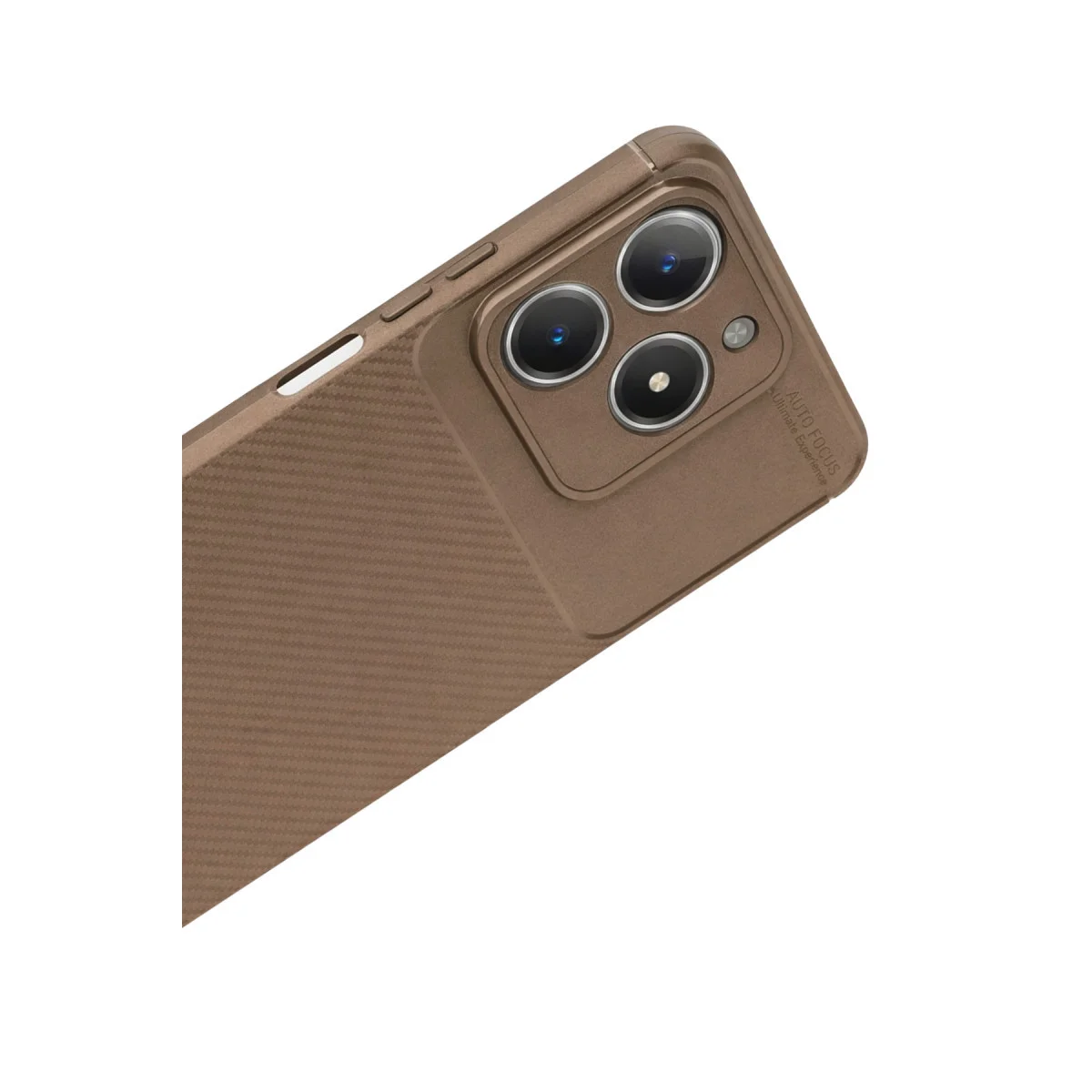 C61 Kılıf Auto Focus Karbon Kapak - Kahverengi ve Pürüzsüz Koruma