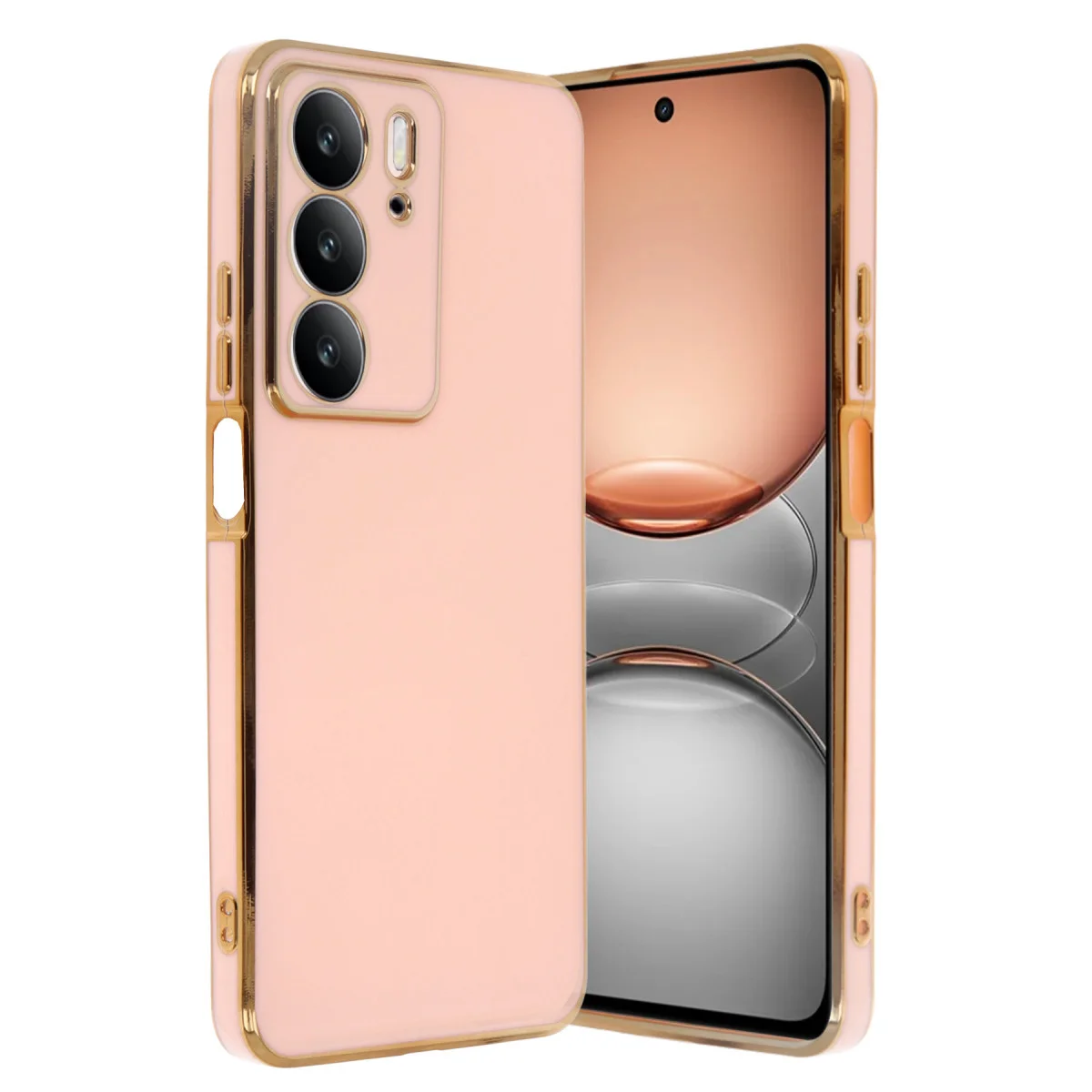 C75 4G Kılıf Volet Silikon - Pembe Yumuşak Koruma Kılıfı