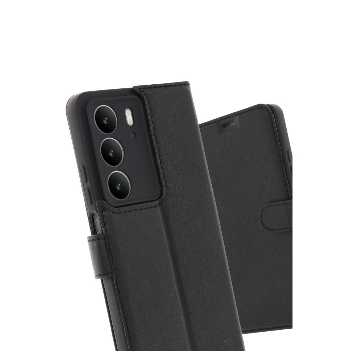 C75 4G Trend S Plus Kapaklı Kılıf - Siyah Güvenli Koruma ve Çok Yönlü Stand Özelliği