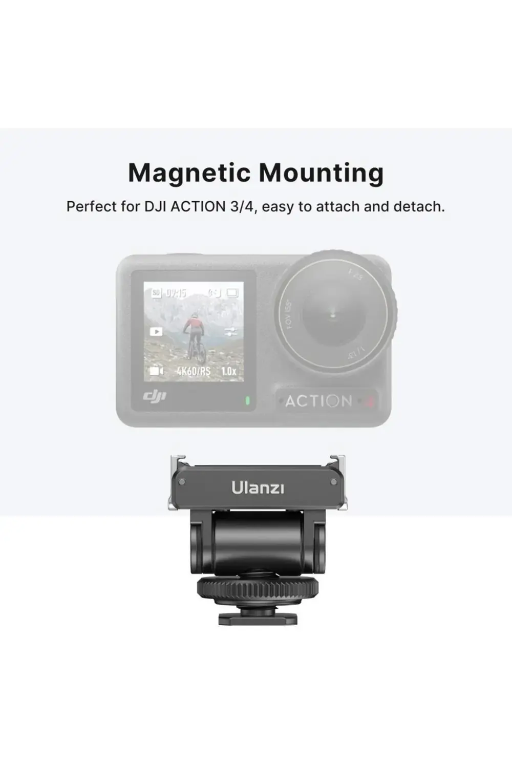 CA22 DJI Osmo Action 3/4 İçin Cold Shoe Adaptörü