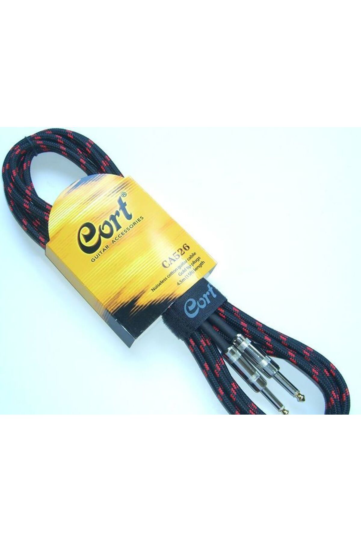 CA526 BK GİTAR KABLO GÜRÜLTÜSÜZ 5M (NOISLESS), SİYAH, GOLD Gitar 