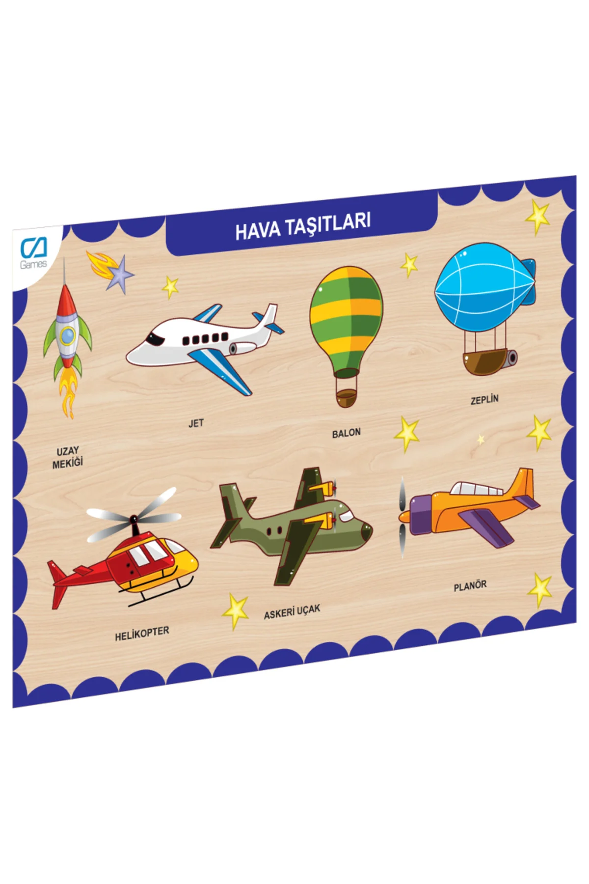 Caahs-3202 Ca Games Ahşap Hava Taşitlari Bul-Tak