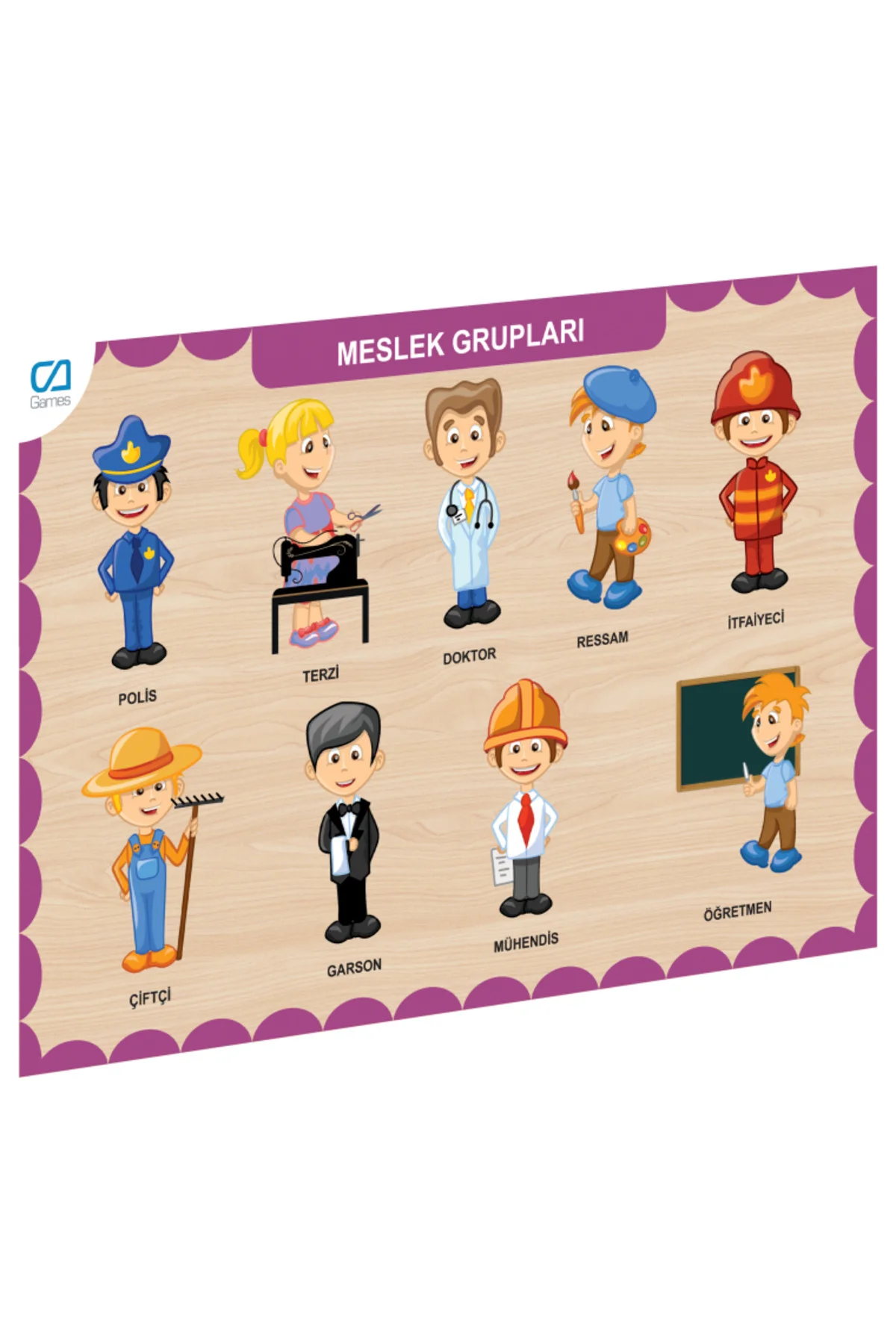 Caahs-3203 Ca Games Ahşap Meslek Gruplari Bul-Tak